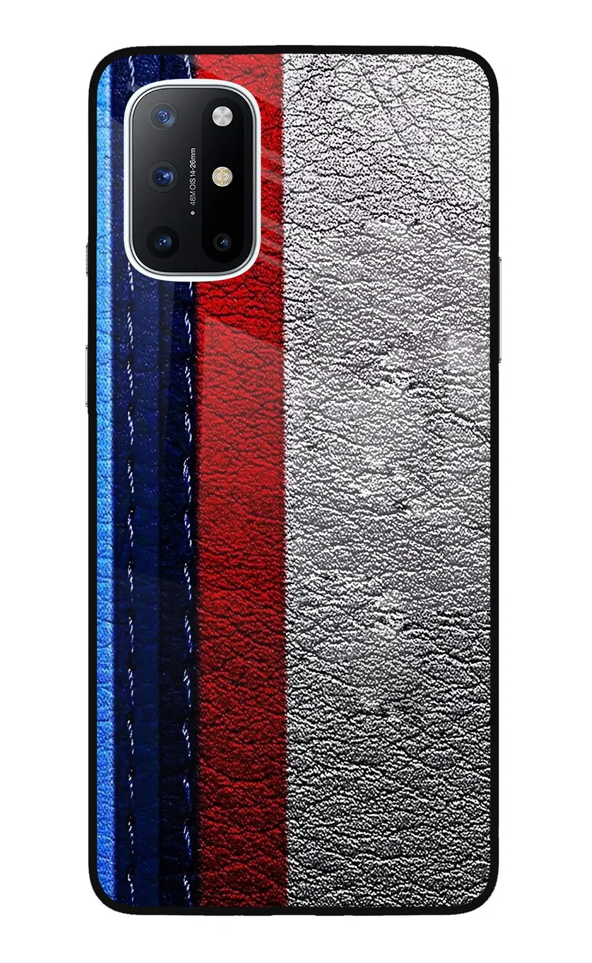 BMW Stripes Oneplus 8T Glass Case - BMW Stripes Oneplus 8T Glass Case BMW Stripes Oneplus 8T Glass Case