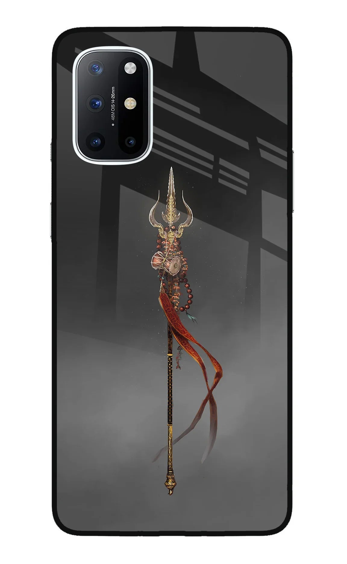 Shiv Trishul Oneplus 8T Glass Case - Shiv Trishul Oneplus 8T Glass Case Shiv Trishul Oneplus 8T Glass Case