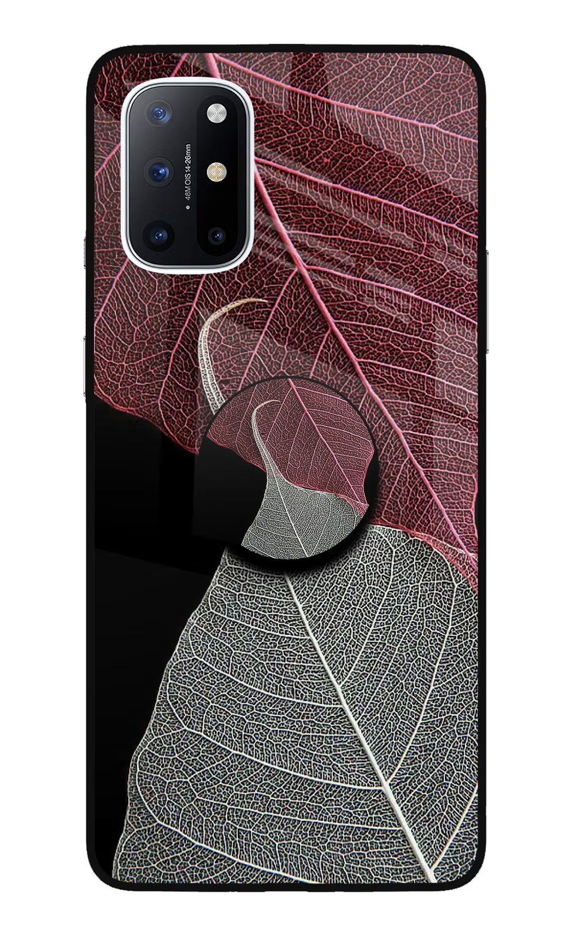 Leaf Pattern Oneplus 8T Glass Case - Leaf Pattern Oneplus 8T Glass Case Leaf Pattern Oneplus 8T Glass Case