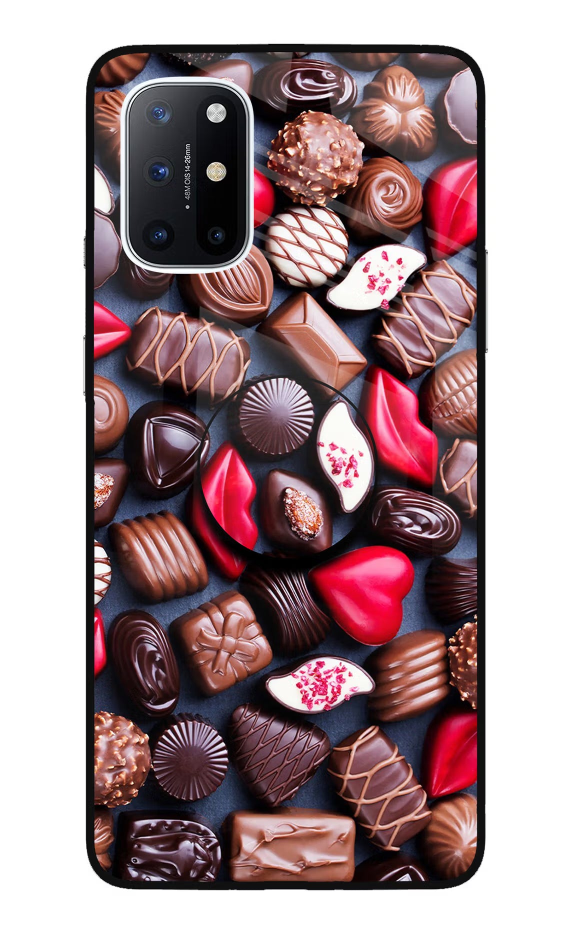 Chocolates Oneplus 8T Glass Case - Chocolates Oneplus 8T Glass Case Chocolates Oneplus 8T Glass Case