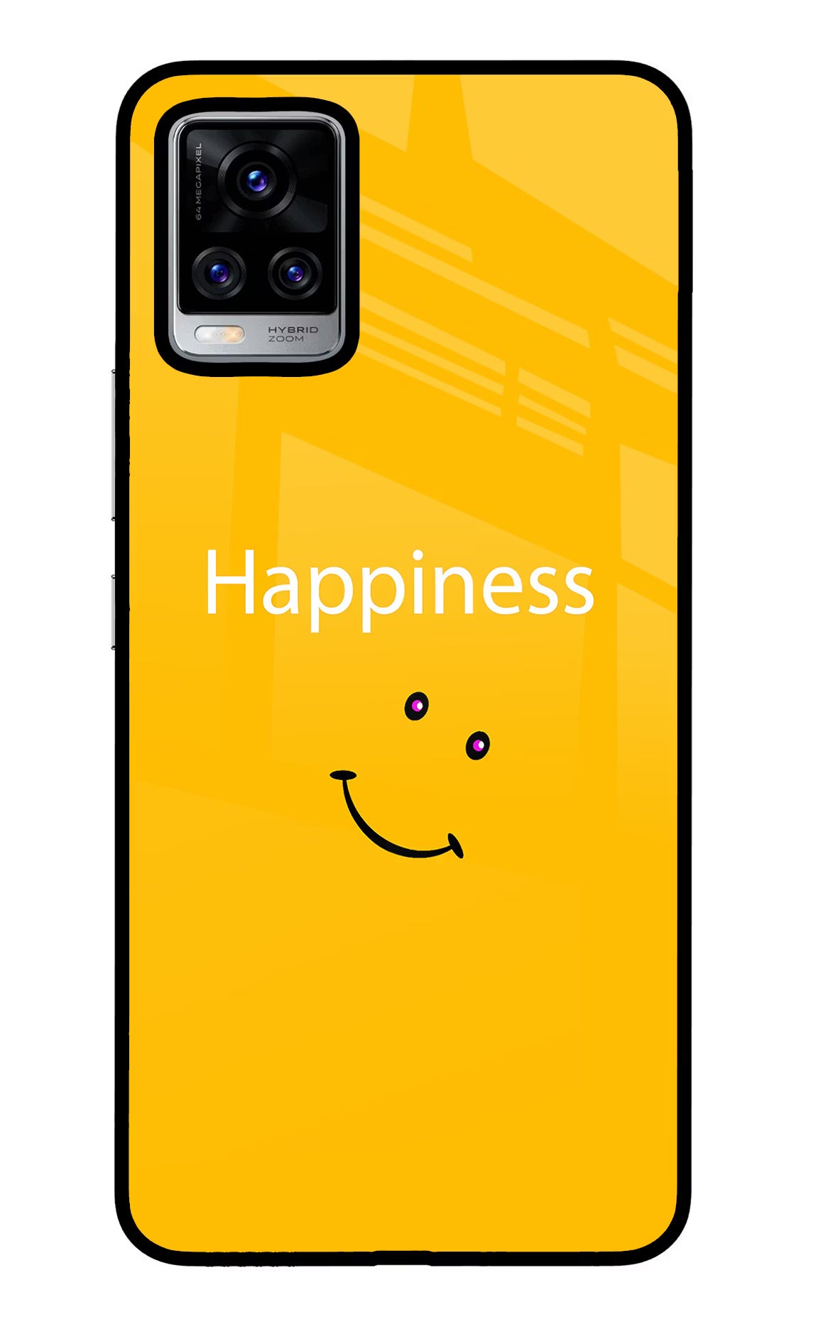 Happiness With Smiley Vivo V20 Pro Back Cover - Happiness With Smiley Vivo V20 Pro Glass Case Back Cover by Casekaro Happiness With Smiley Vivo V20 Pro Glass Case Back Cover by Casekaro
