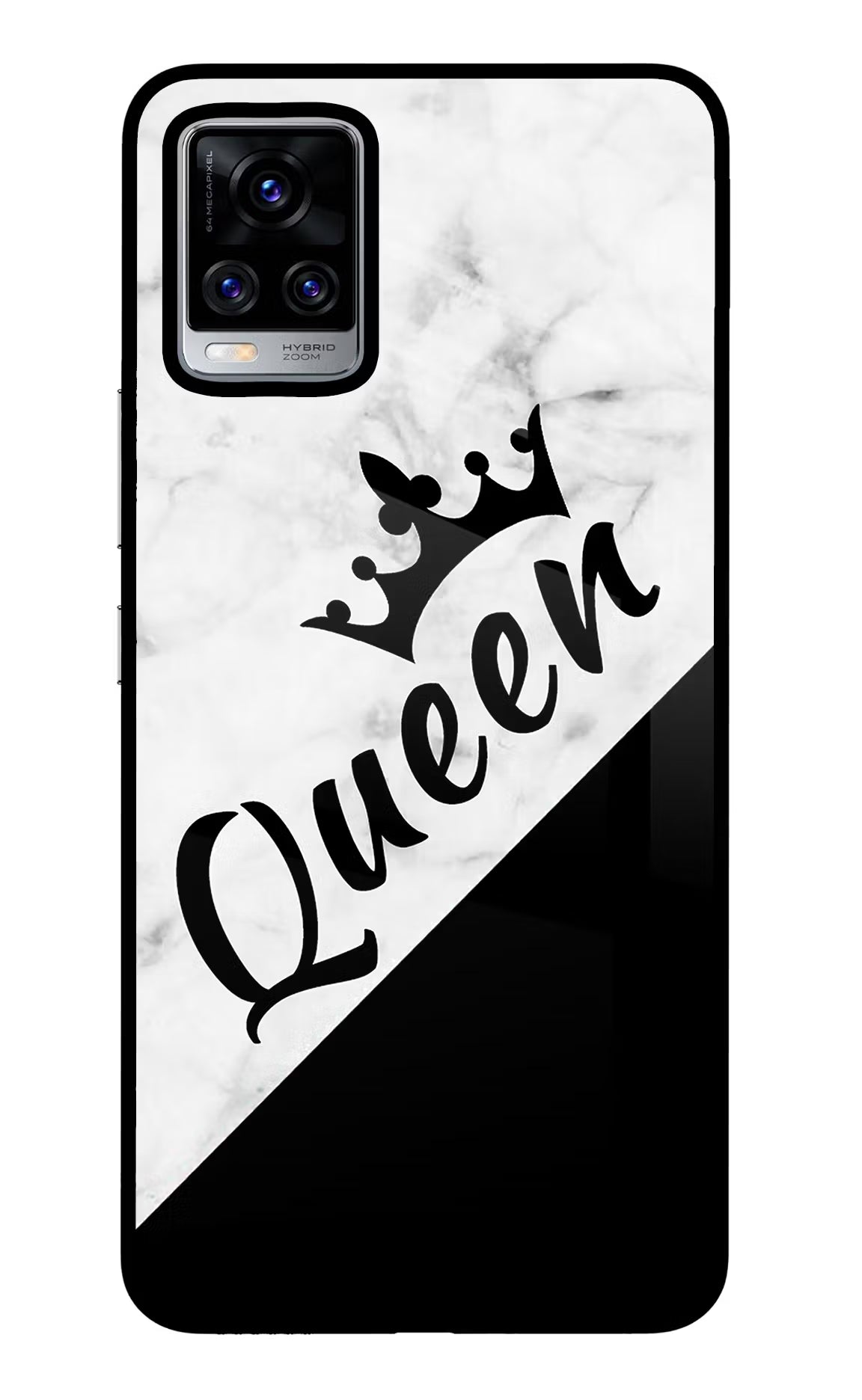 Queen Vivo V20 Pro Glass Case - Queen Vivo V20 Pro Glass Case Queen Vivo V20 Pro Glass Case