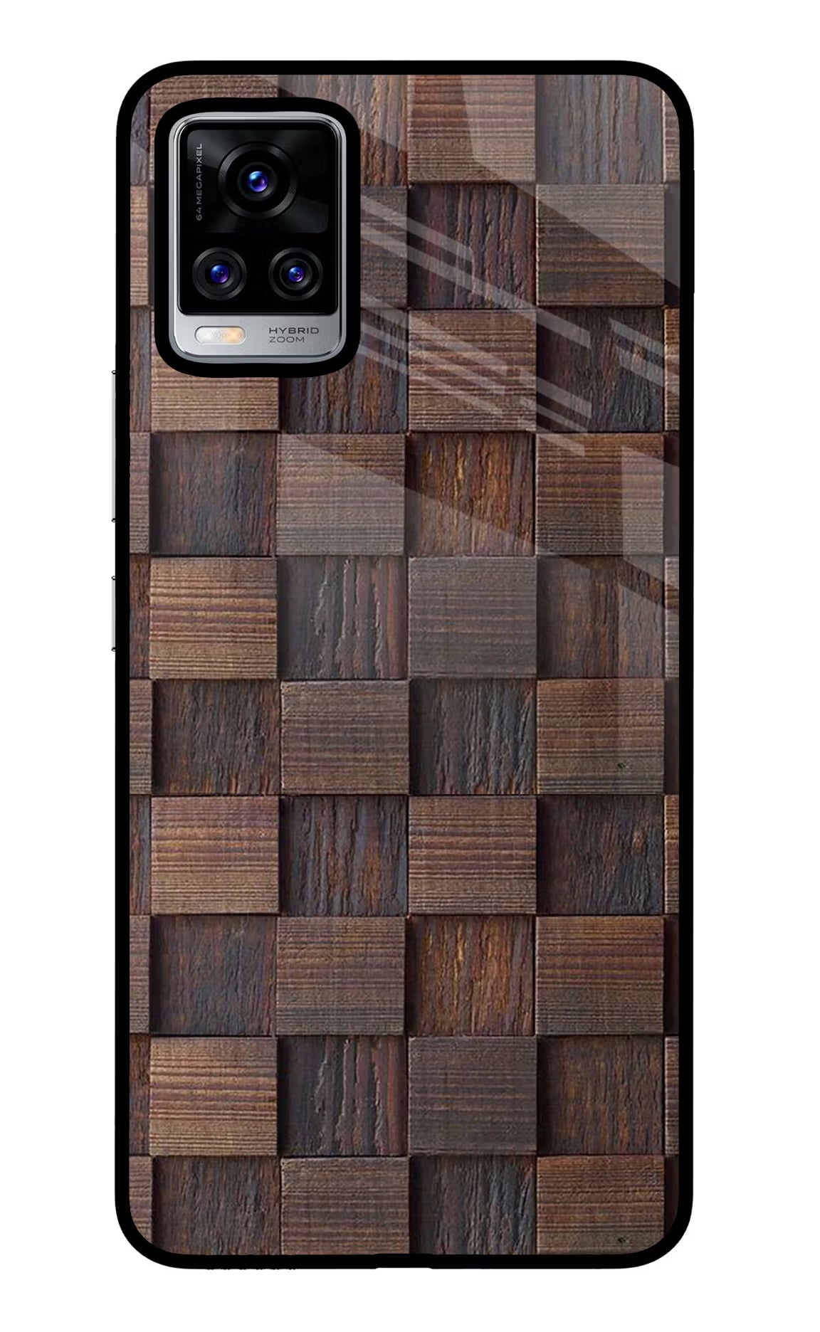 Wooden Cube Design Vivo V20 Pro Glass Case - Wooden Cube Design Vivo V20 Pro Glass Case Wooden Cube Design Vivo V20 Pro Glass Case