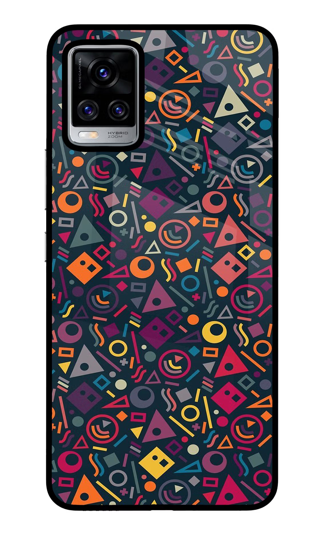Geometric Abstract Vivo V20 Pro Back Cover - Geometric Abstract Vivo V20 Pro Glass Case Back Cover by Casekaro Geometric Abstract Vivo V20 Pro Glass Case Back Cover by Casekaro