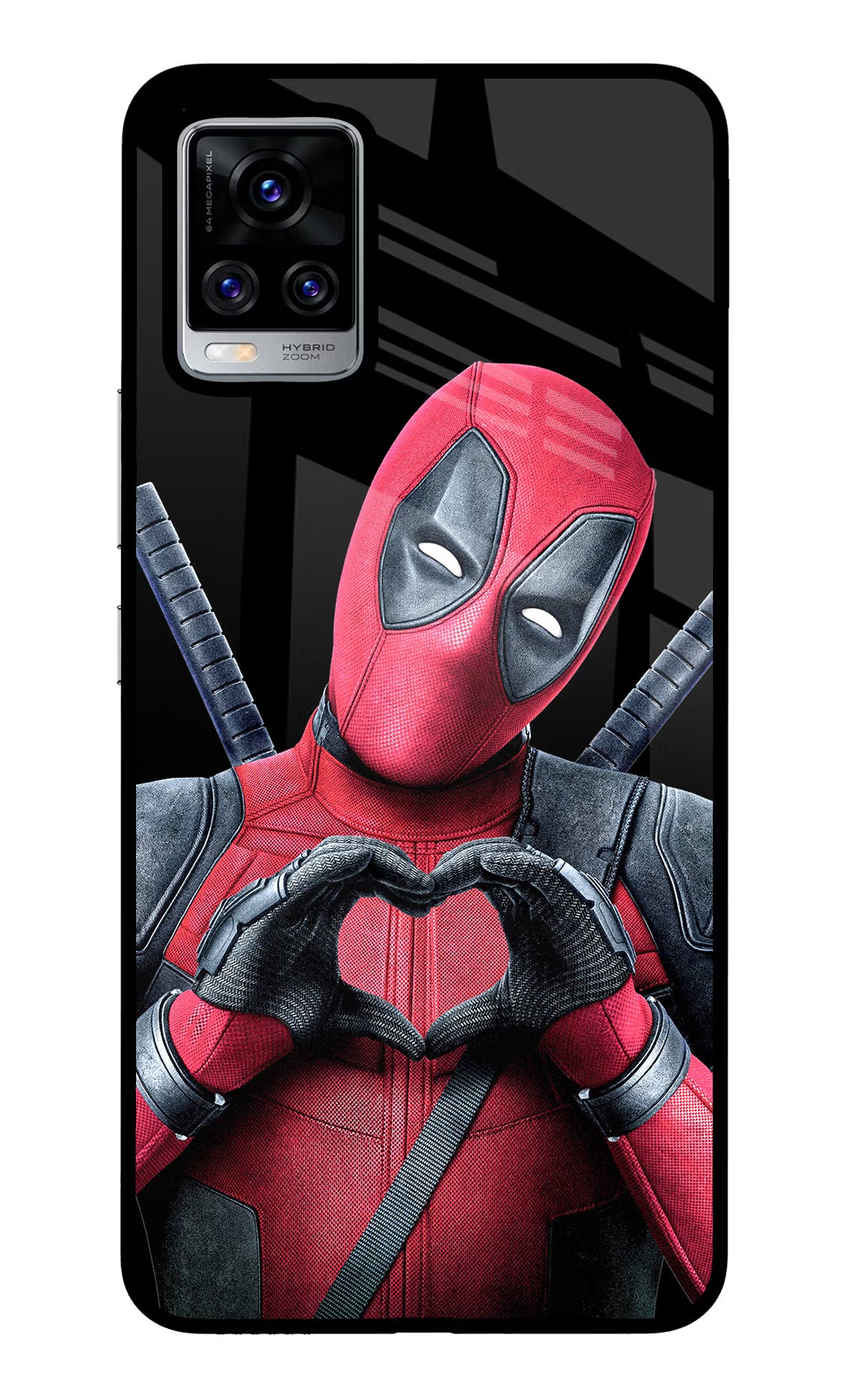 Deadpool Vivo V20 Pro Back Cover - Deadpool Vivo V20 Pro Glass Case Back Cover by Casekaro Deadpool Vivo V20 Pro Glass Case Back Cover by Casekaro
