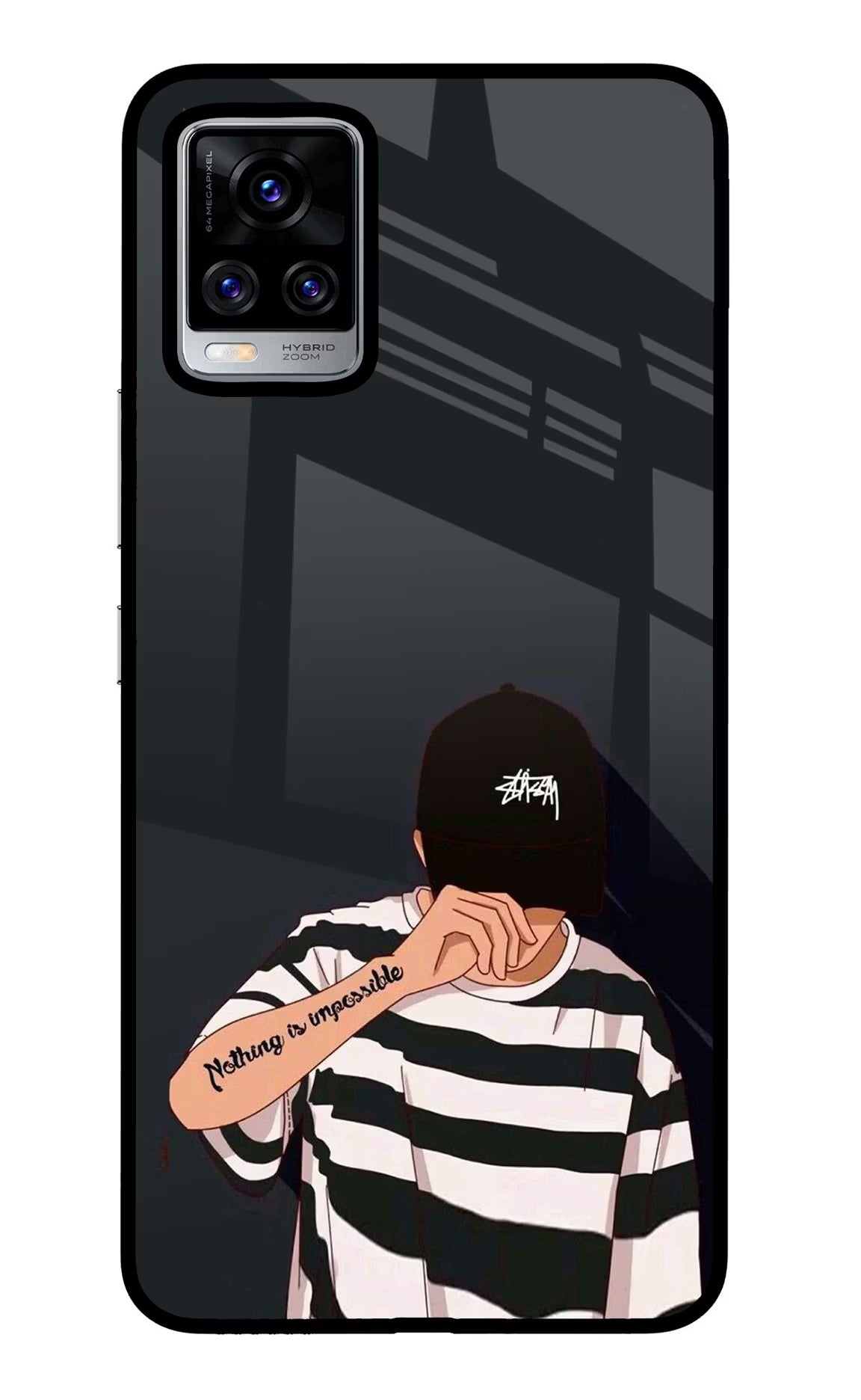 Aesthetic Boy Vivo V20 Pro Back Cover - Aesthetic Boy Vivo V20 Pro Glass Case Back Cover by Casekaro Aesthetic Boy Vivo V20 Pro Glass Case Back Cover by Casekaro