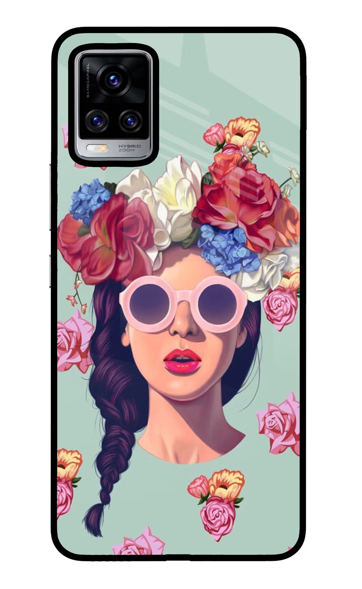 Pretty Girl Vivo V20 Pro Back Cover - Pretty Girl Vivo V20 Pro Glass Case Back Cover by Casekaro Pretty Girl Vivo V20 Pro Glass Case Back Cover by Casekaro