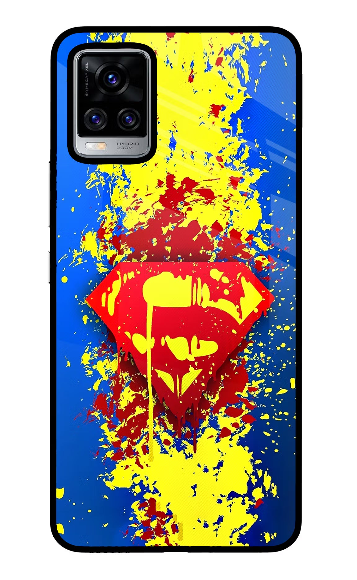 Superman logo Vivo V20 Pro Back Cover - Superman logo Vivo V20 Pro Glass Case Back Cover by Casekaro Superman logo Vivo V20 Pro Glass Case Back Cover by Casekaro