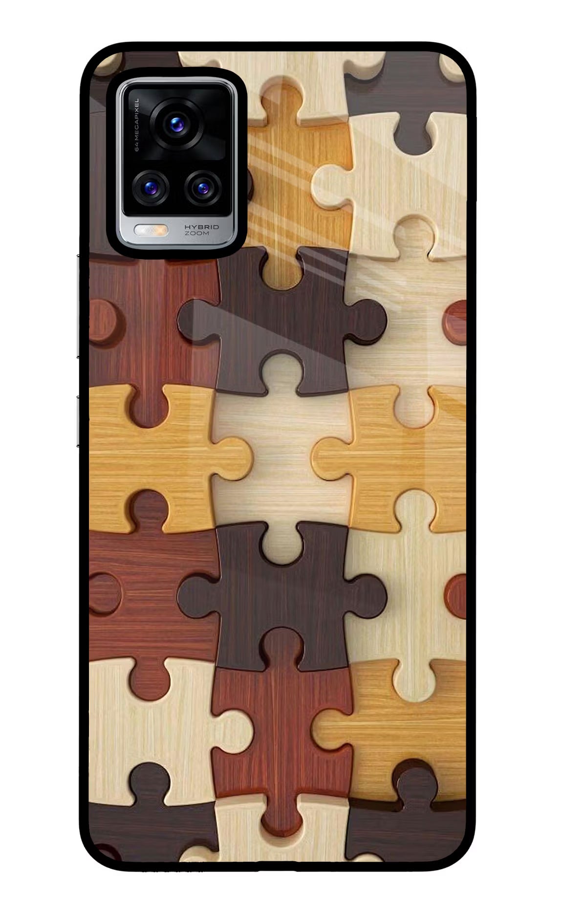Wooden Puzzle Vivo V20 Pro Glass Case - Wooden Puzzle Vivo V20 Pro Glass Case Wooden Puzzle Vivo V20 Pro Glass Case