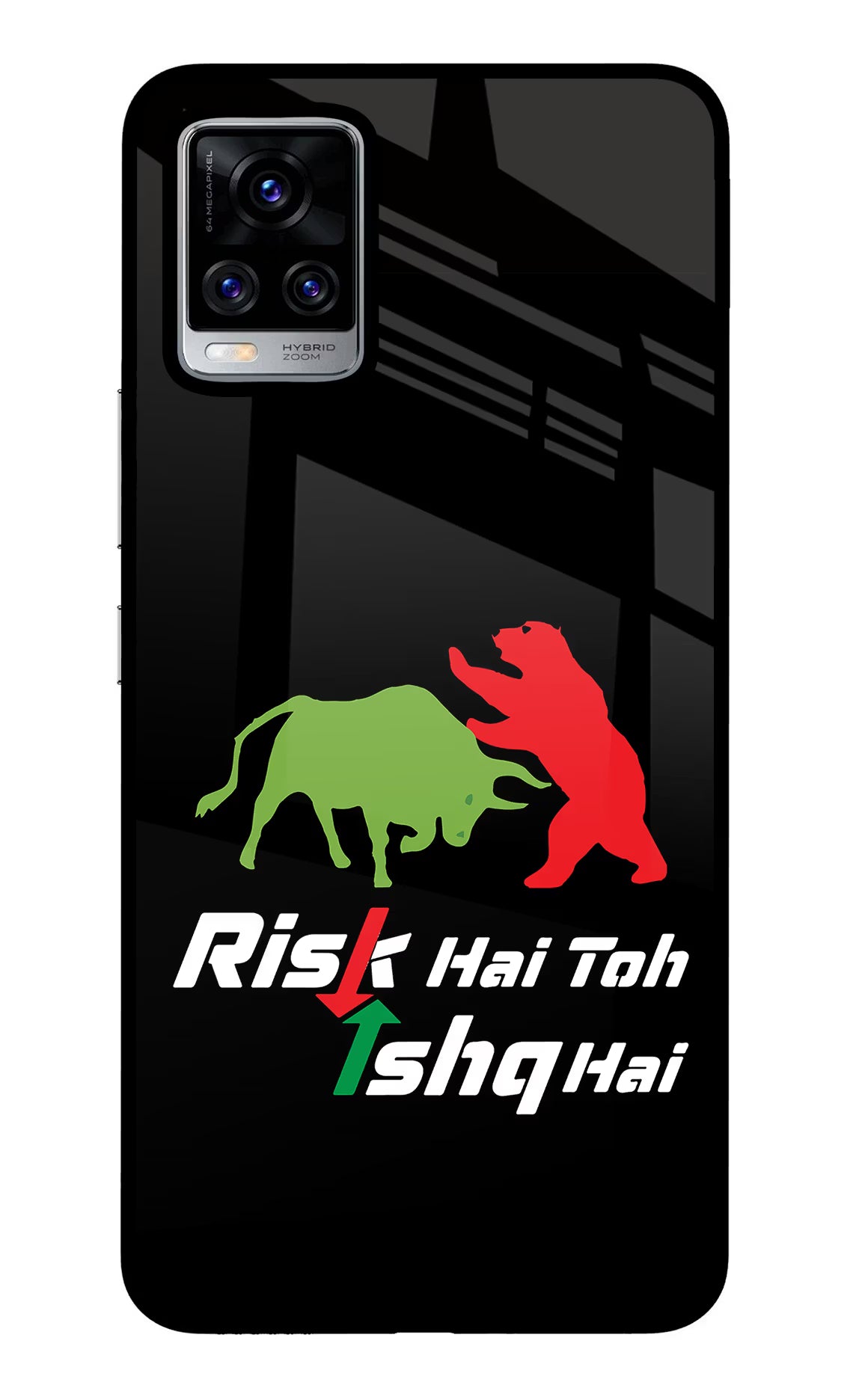 Risk Hai Toh Ishq Hai Vivo V20 Pro Back Cover - Risk Hai Toh Ishq Hai Vivo V20 Pro Glass Case Back Cover by Casekaro Risk Hai Toh Ishq Hai Vivo V20 Pro Glass Case Back Cover by Casekaro