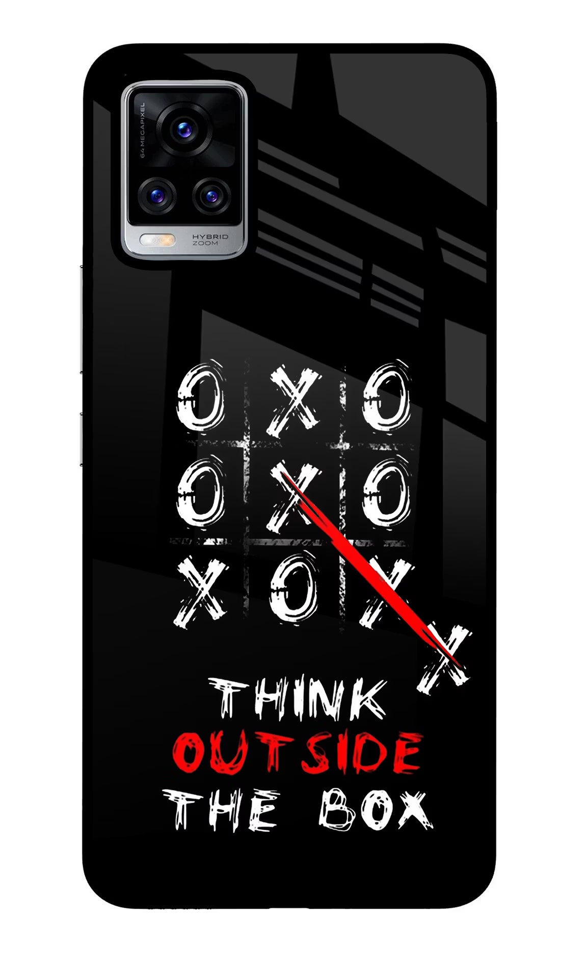 Think out of the BOX Vivo V20 Pro Back Cover - Think out of the BOX Vivo V20 Pro Glass Case Back Cover by Casekaro Think out of the BOX Vivo V20 Pro Glass Case Back Cover by Casekaro