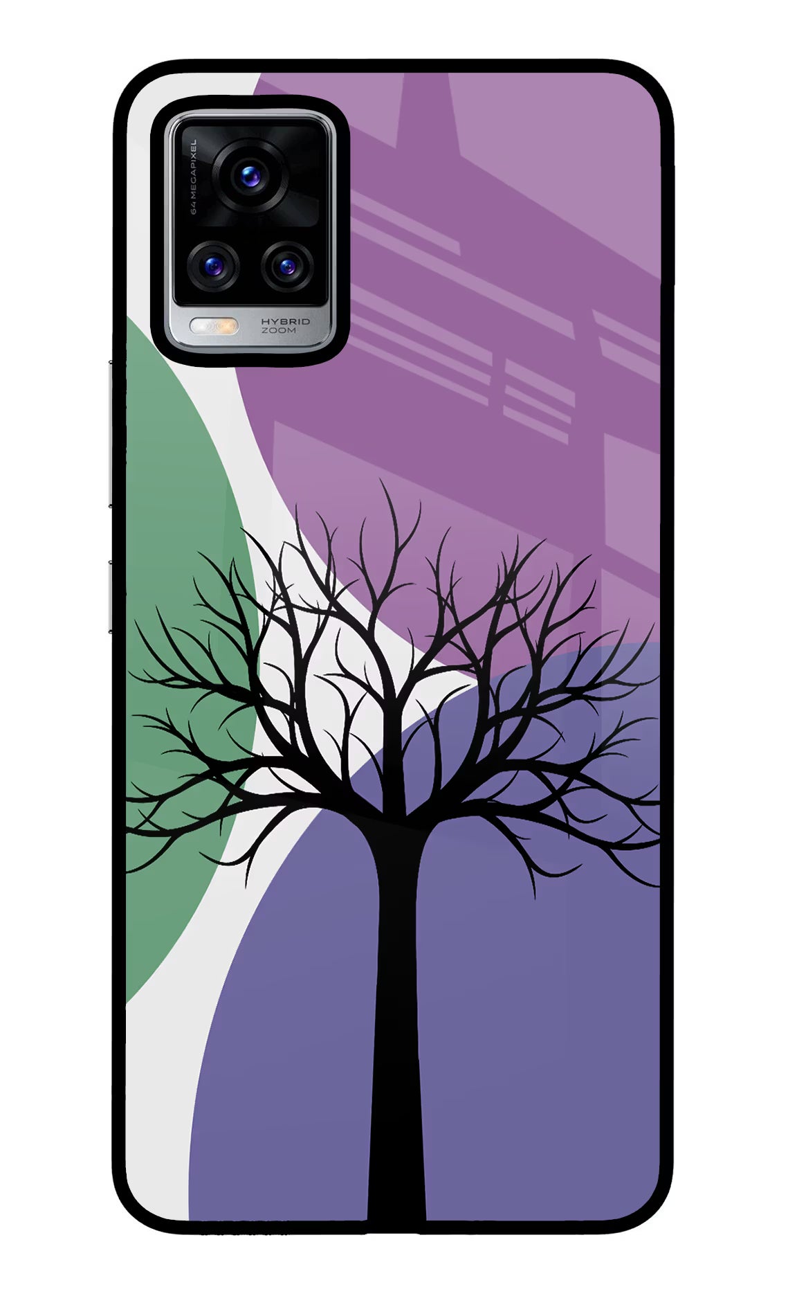 Tree Art Vivo V20 Pro Back Cover - Tree Art Vivo V20 Pro Glass Case Back Cover by Casekaro Tree Art Vivo V20 Pro Glass Case Back Cover by Casekaro