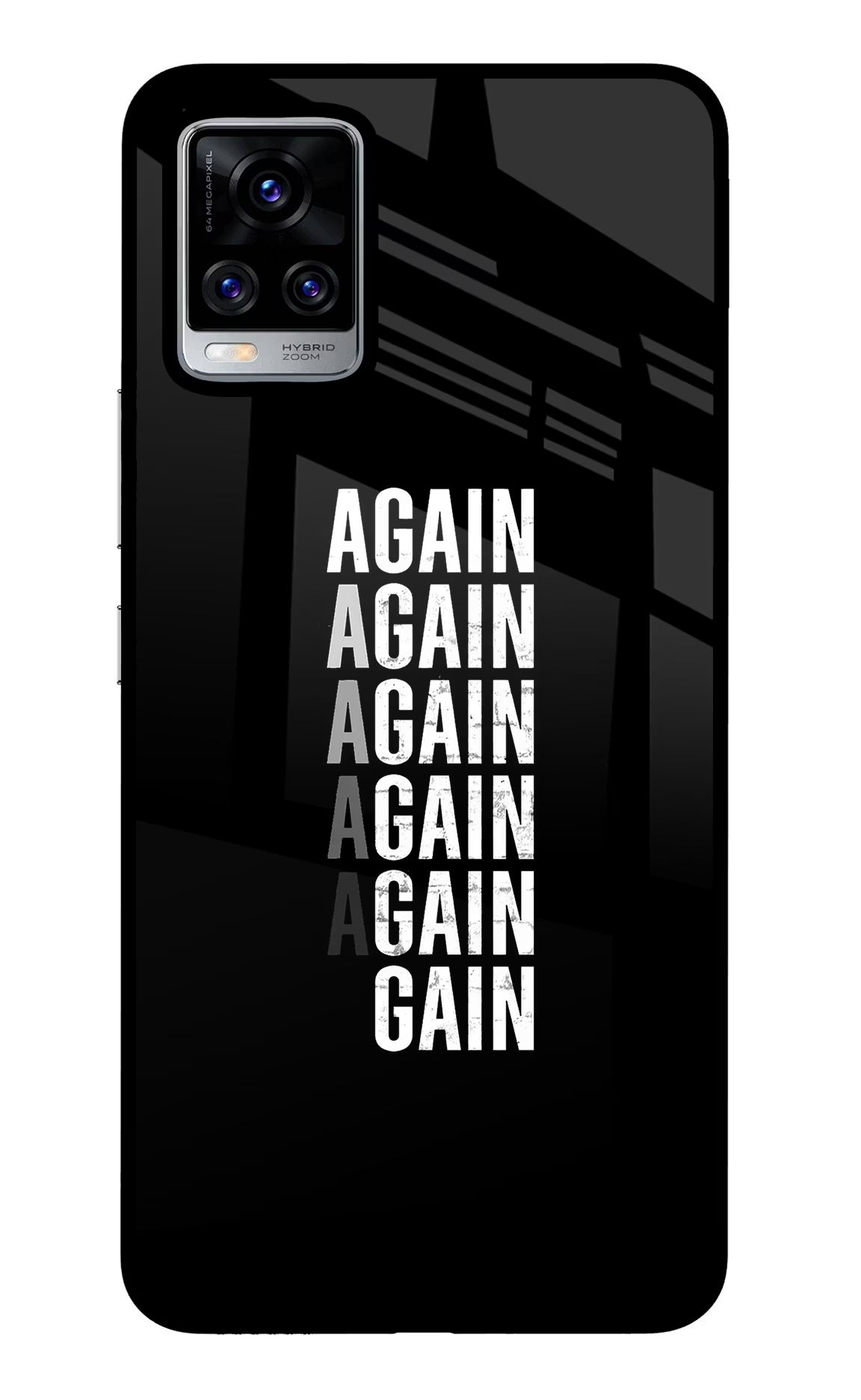 Again Again Gain Vivo V20 Pro Glass Case - Again Again Gain Vivo V20 Pro Glass Case Again Again Gain Vivo V20 Pro Glass Case