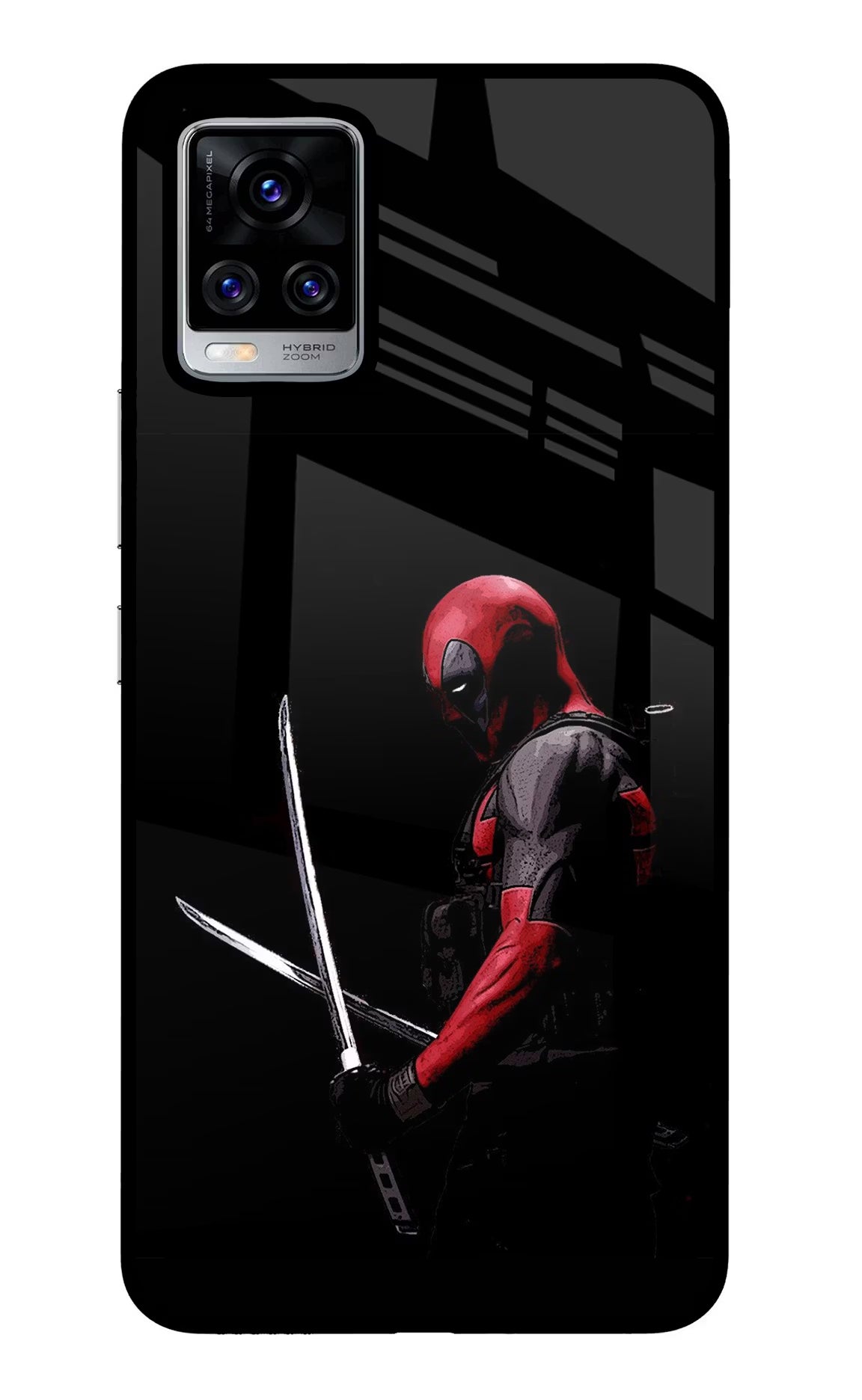 Deadpool Vivo V20 Pro Back Cover - Deadpool Vivo V20 Pro Glass Case Back Cover by Casekaro Deadpool Vivo V20 Pro Glass Case Back Cover by Casekaro