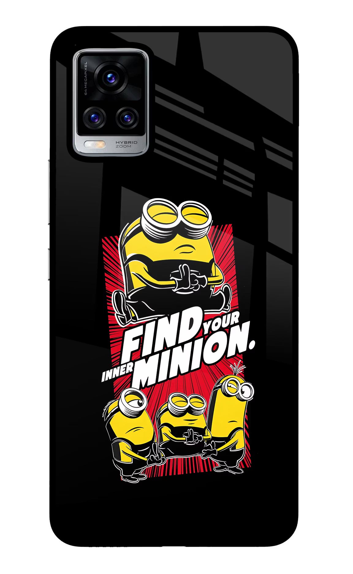 Find your inner Minion Vivo V20 Pro Glass Case - Find your inner Minion Vivo V20 Pro Glass Case Find your inner Minion Vivo V20 Pro Glass Case
