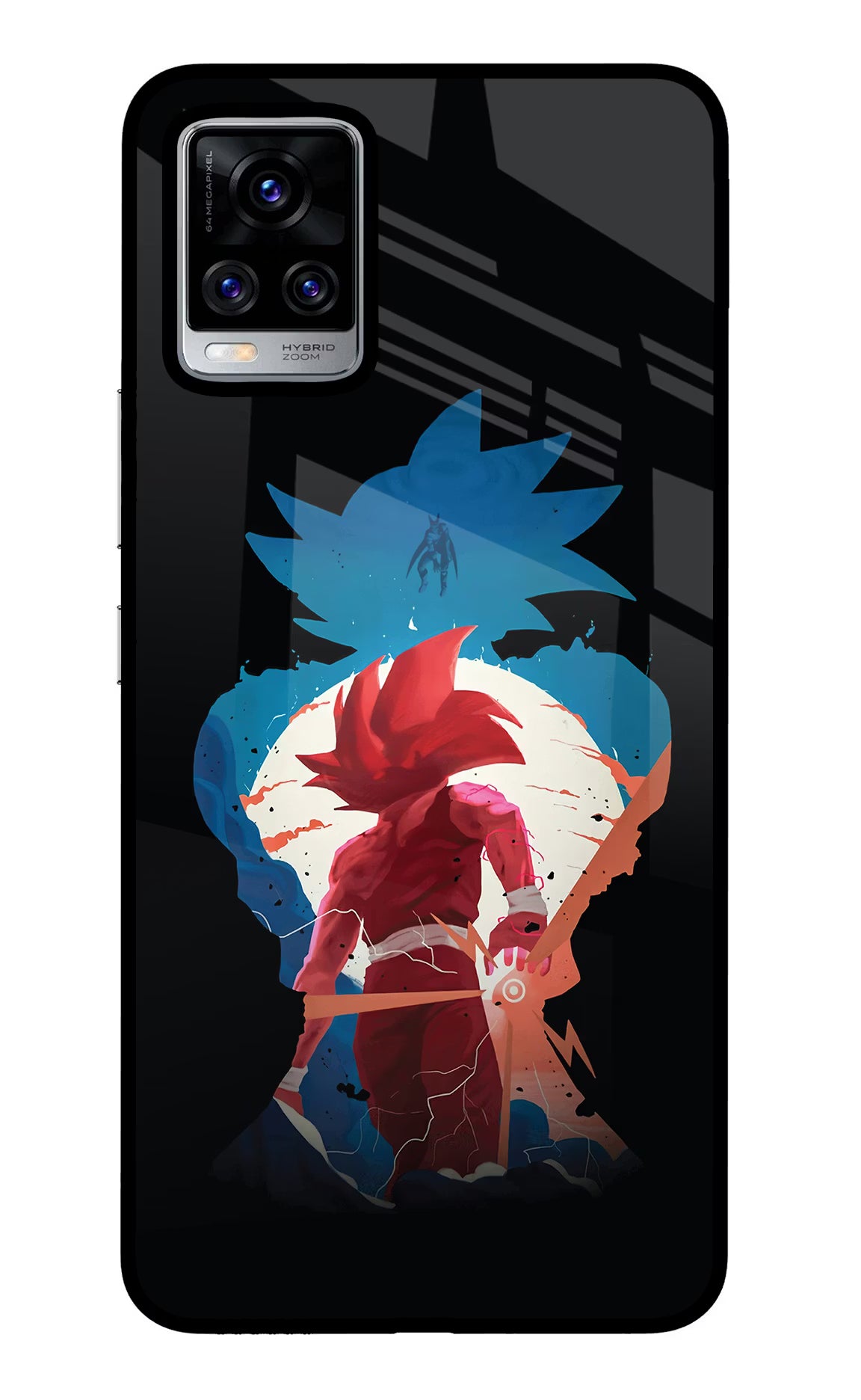 Goku Vivo V20 Pro Back Cover - Goku Vivo V20 Pro Glass Case Back Cover by Casekaro Goku Vivo V20 Pro Glass Case Back Cover by Casekaro