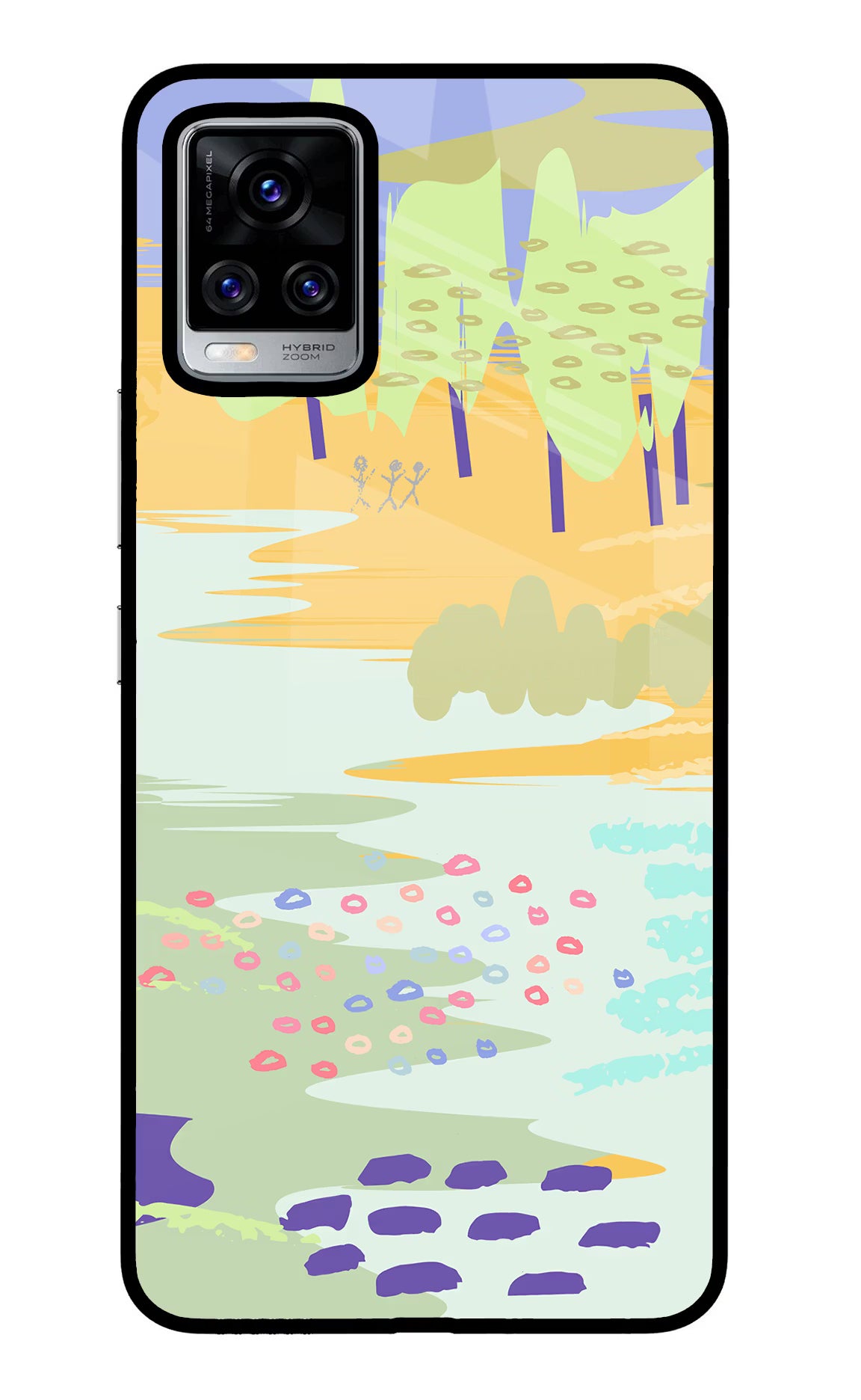 Scenery Vivo V20 Pro Back Cover - Scenery Vivo V20 Pro Glass Case Back Cover by Casekaro Scenery Vivo V20 Pro Glass Case Back Cover by Casekaro