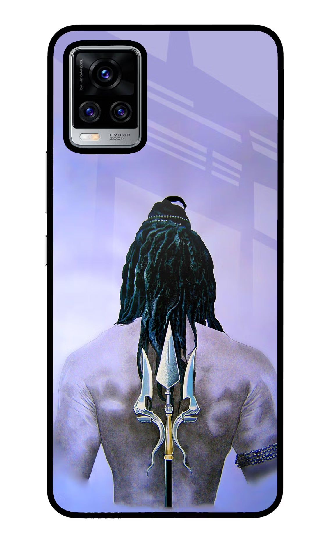 Shiva Vivo V20 Pro Back Cover - Shiva Vivo V20 Pro Glass Case Back Cover by Casekaro Shiva Vivo V20 Pro Glass Case Back Cover by Casekaro