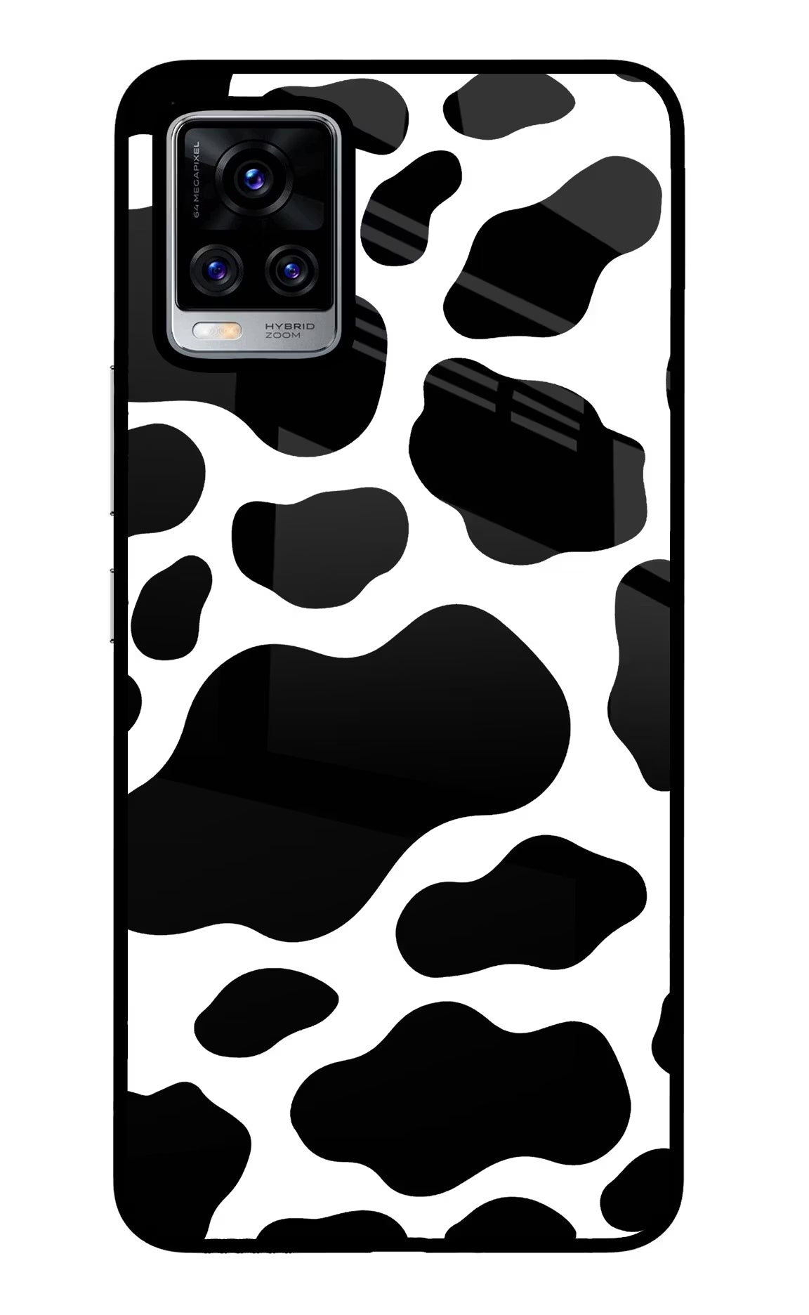 Cow Spots Vivo V20 Pro Glass Case - Cow Spots Vivo V20 Pro Glass Case Cow Spots Vivo V20 Pro Glass Case