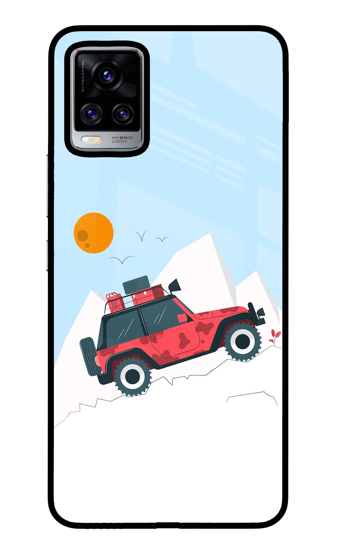 Mountain Trail Beast Vivo V20 Pro Back Cover - Mountain Trail Beast Vivo V20 Pro Glass Case Back Cover by Casekaro Mountain Trail Beast Vivo V20 Pro Glass Case Back Cover by Casekaro