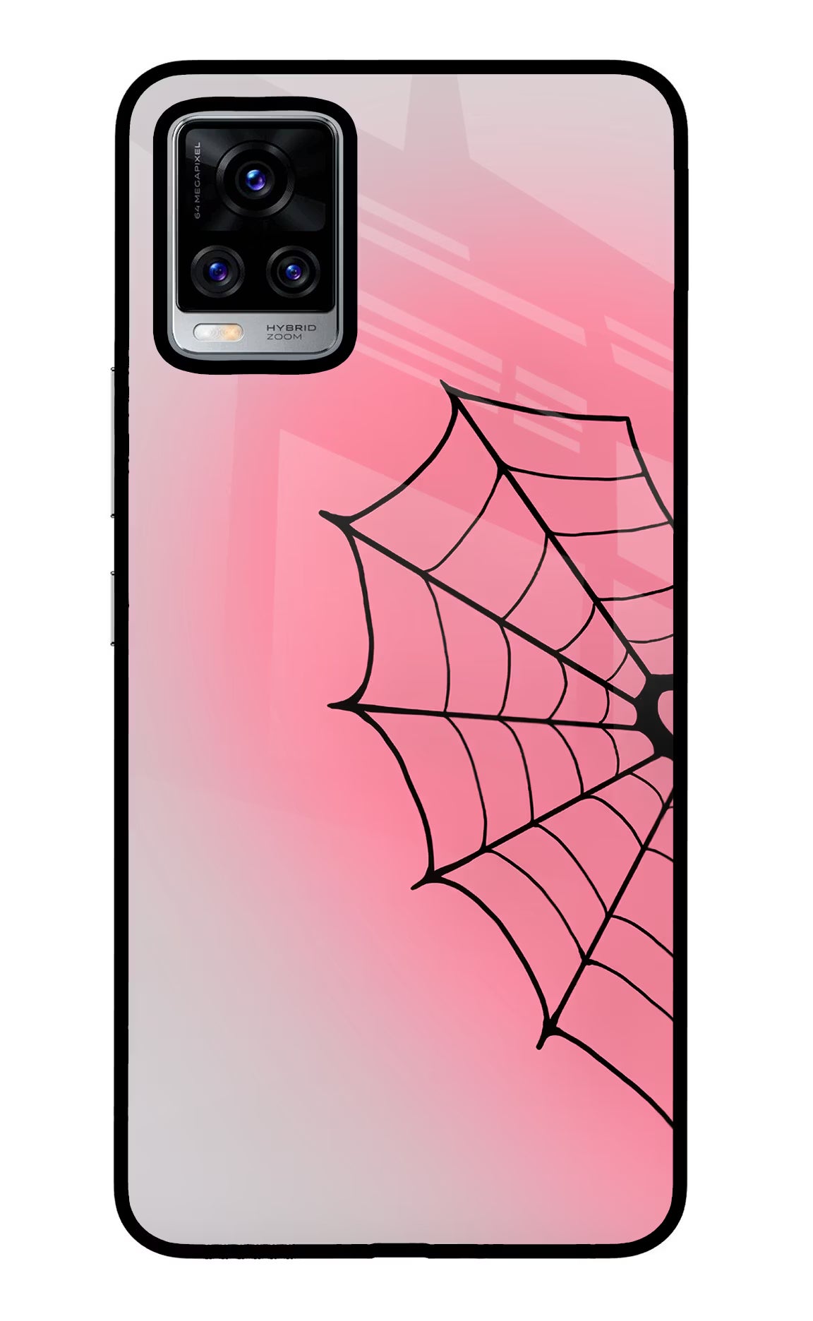 Pink Web Vivo V20 Pro Glass Case - Pink Web Vivo V20 Pro Glass Case Pink Web Vivo V20 Pro Glass Case