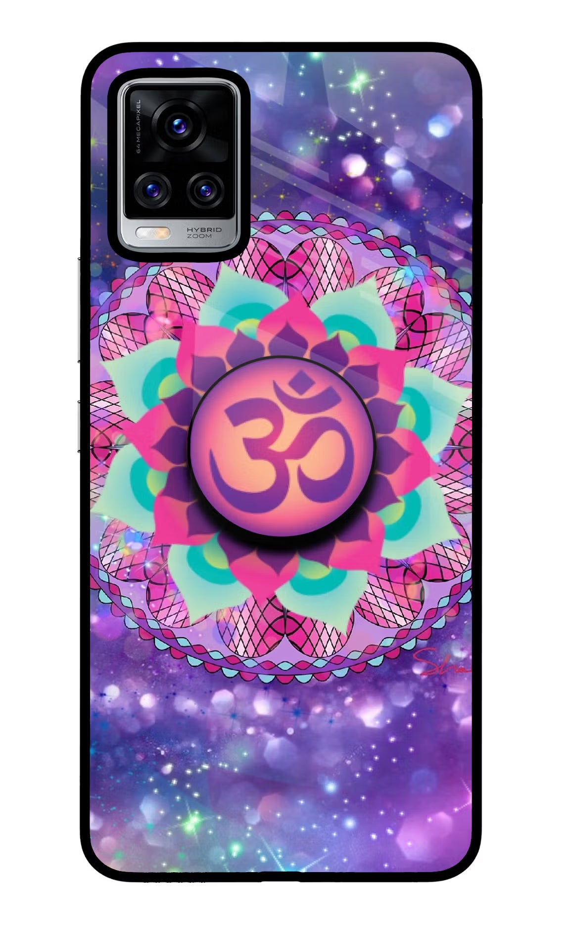 Om Purple Vivo V20 Pro Pop Case - Om Purple Vivo V20 Pro Pop Case by Casekaro Om Purple Vivo V20 Pro Pop Case by Casekaro
