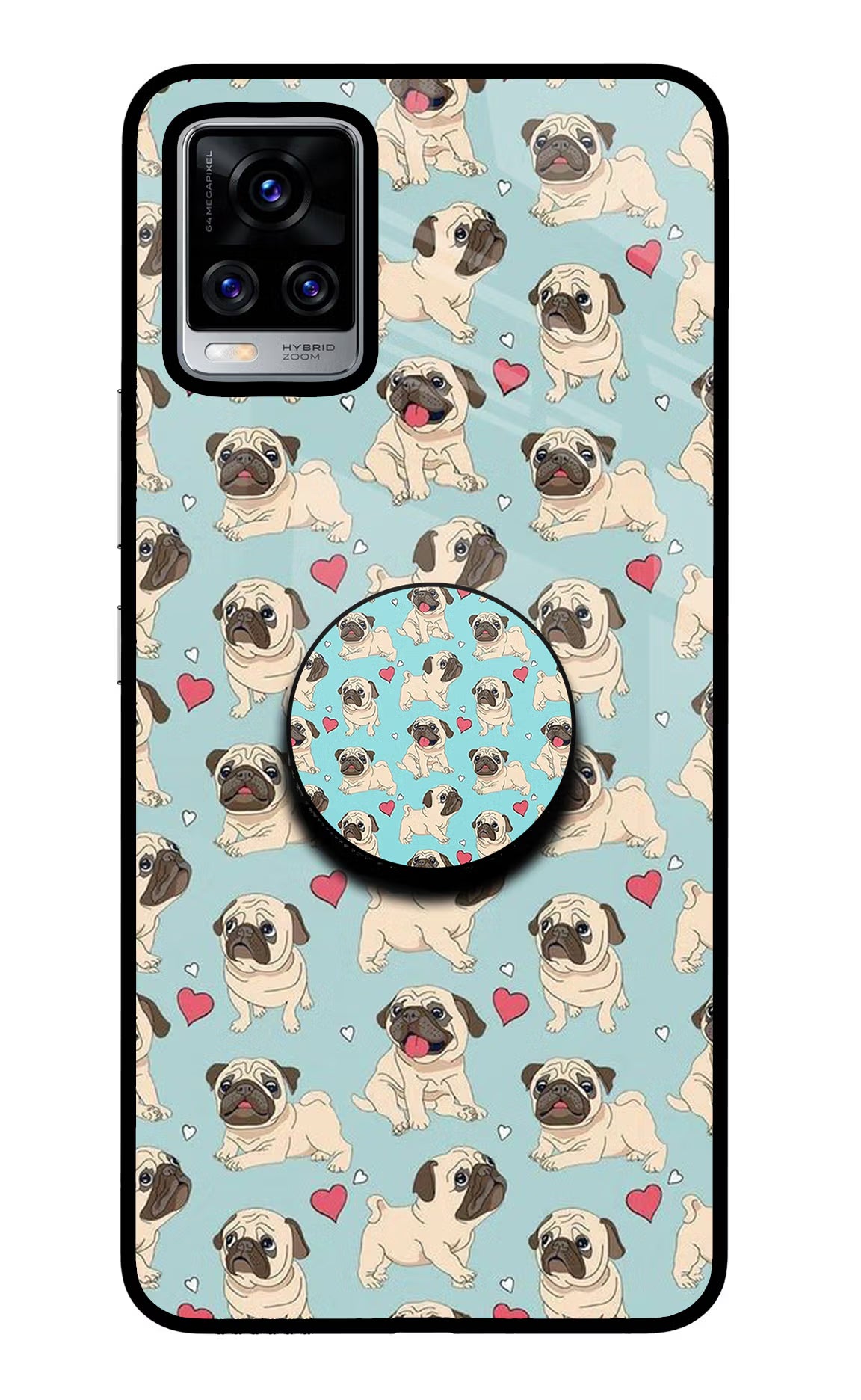 Pug Dog Vivo V20 Pro Pop Case - Pug Dog Vivo V20 Pro Pop Case by Casekaro Pug Dog Vivo V20 Pro Pop Case by Casekaro