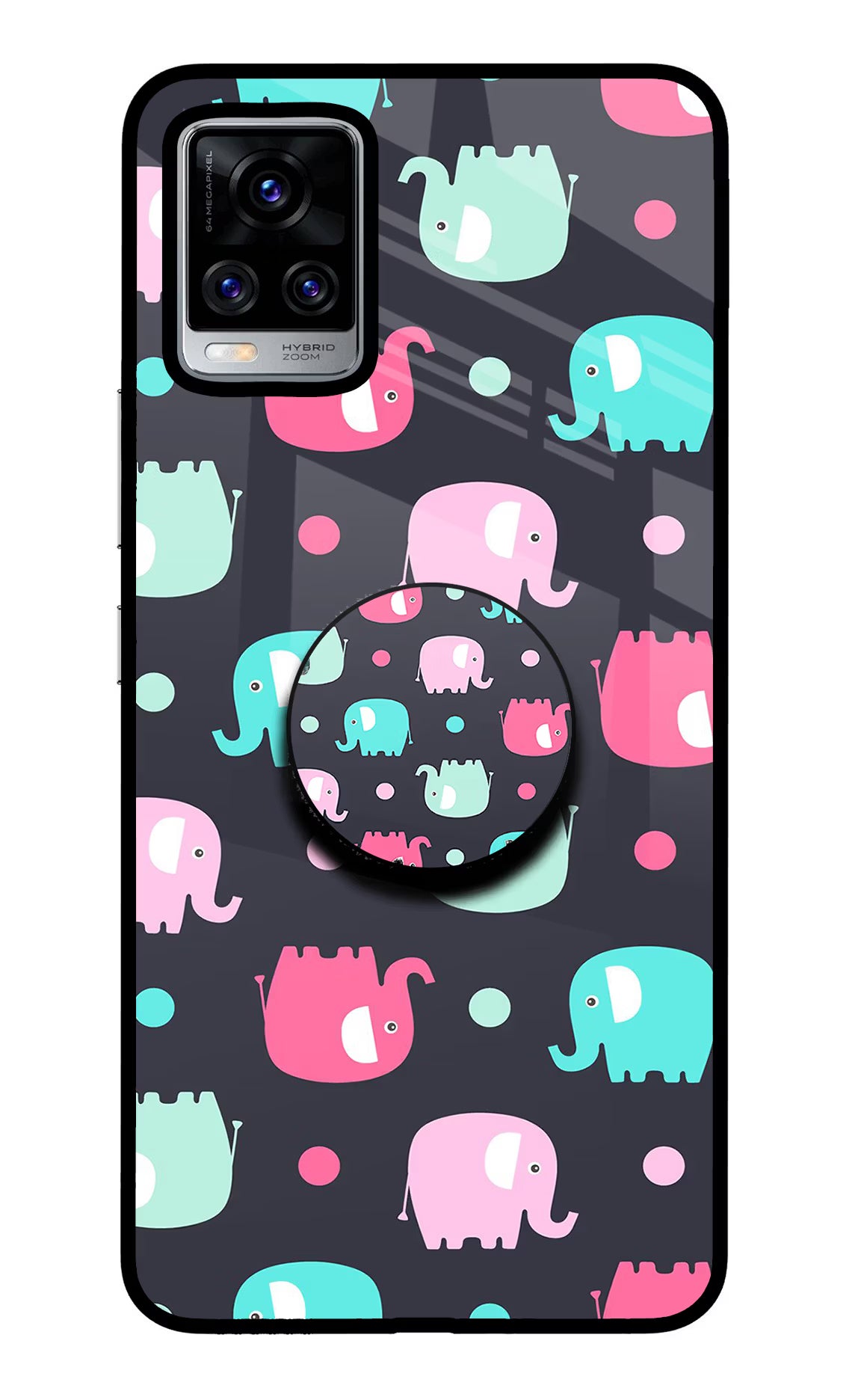 Baby Elephants Vivo V20 Pro Pop Case - Baby Elephants Vivo V20 Pro Pop Case by Casekaro Baby Elephants Vivo V20 Pro Pop Case by Casekaro