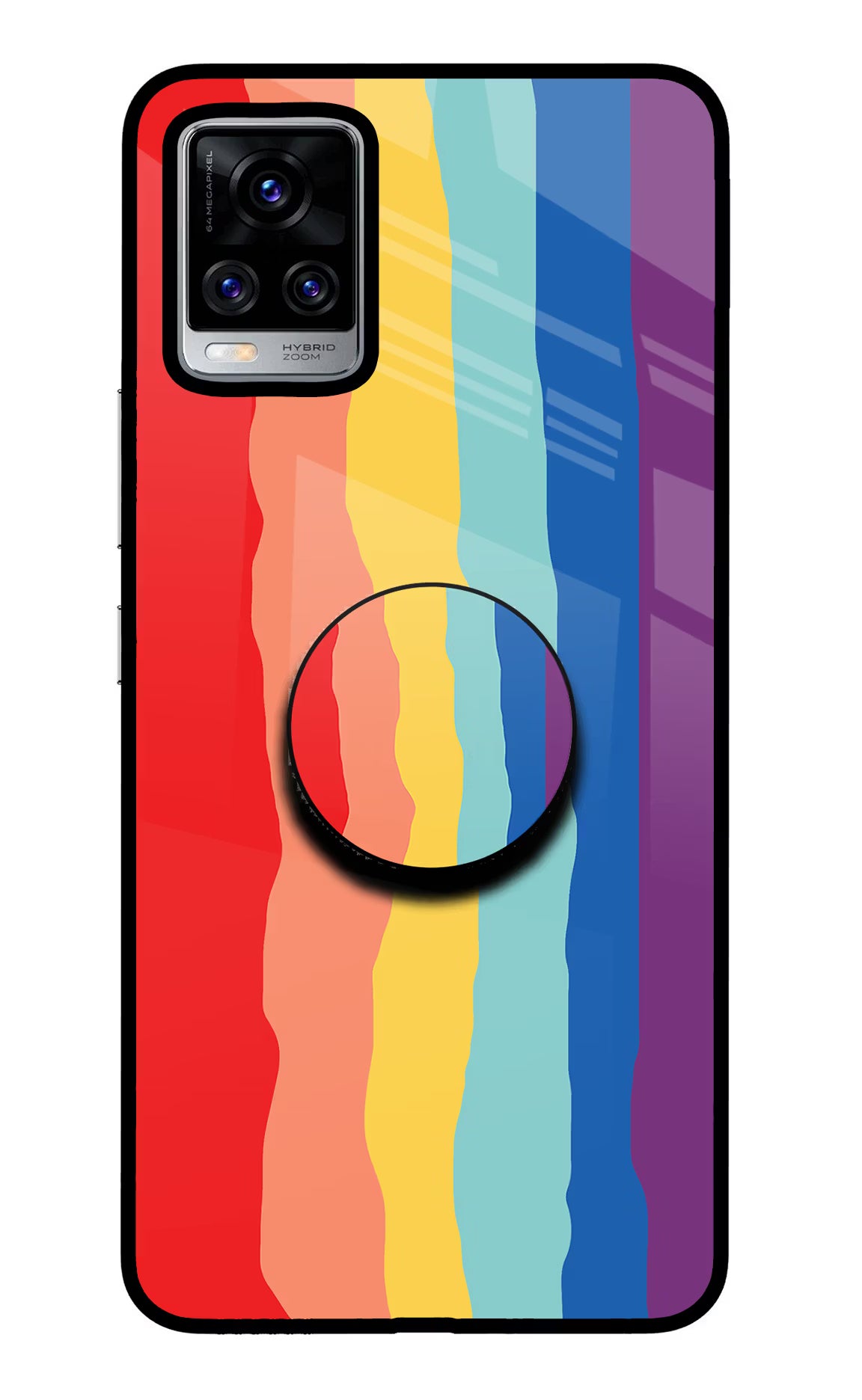 Rainbow Vivo V20 Pro Pop Case - Rainbow Vivo V20 Pro Pop Case by Casekaro Rainbow Vivo V20 Pro Pop Case by Casekaro