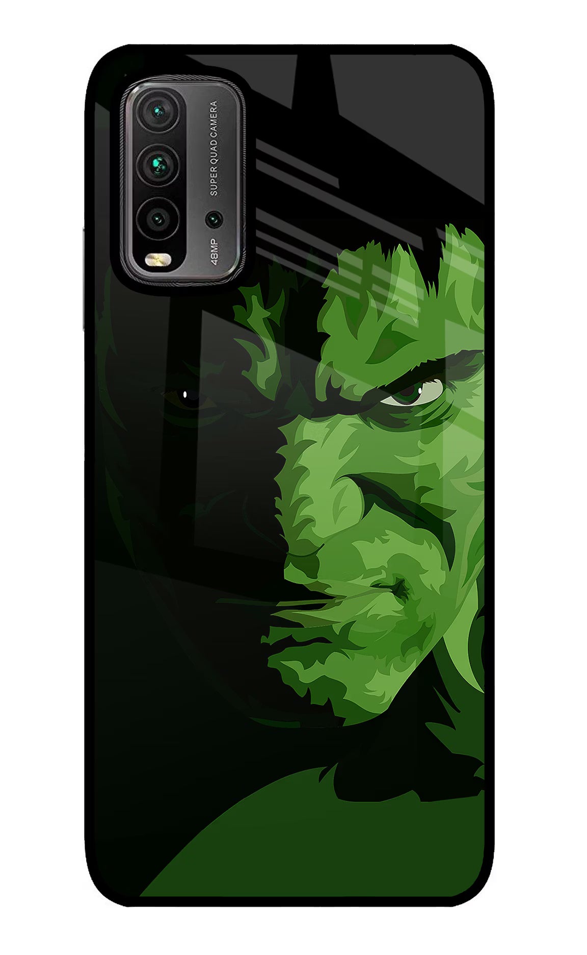HULK Redmi 9 Power Glass Case - HULK Redmi 9 Power Glass Case HULK Redmi 9 Power Glass Case