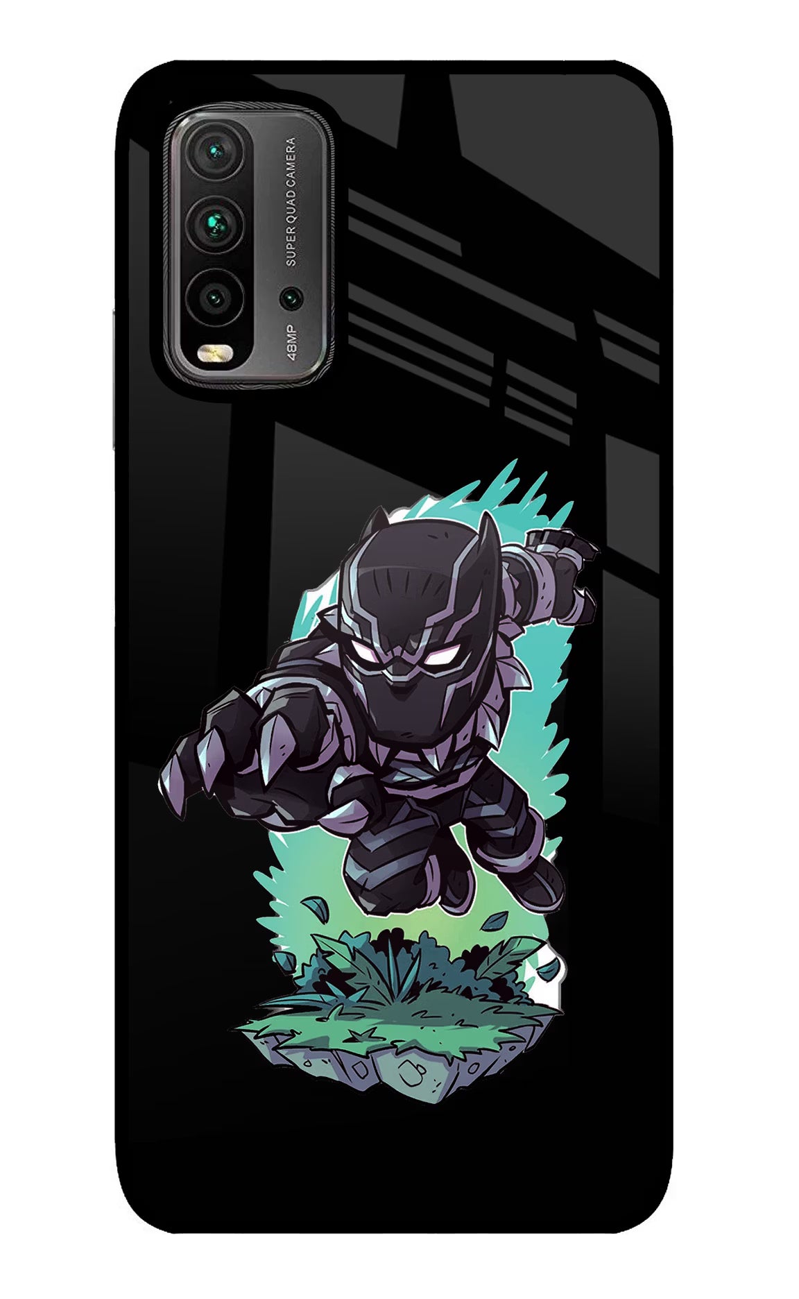 Black Panther Redmi 9 Power Glass Case - Black Panther Redmi 9 Power Glass Case Black Panther Redmi 9 Power Glass Case