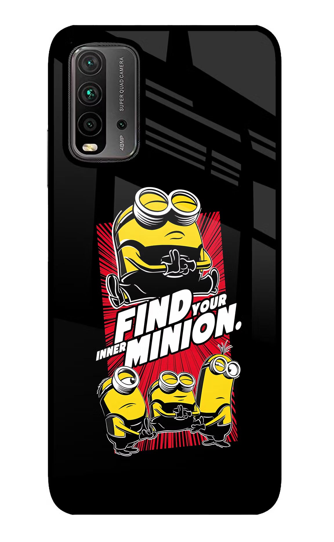 Find your inner Minion Redmi 9 Power Glass Case - Find your inner Minion Redmi 9 Power Glass Case Find your inner Minion Redmi 9 Power Glass Case