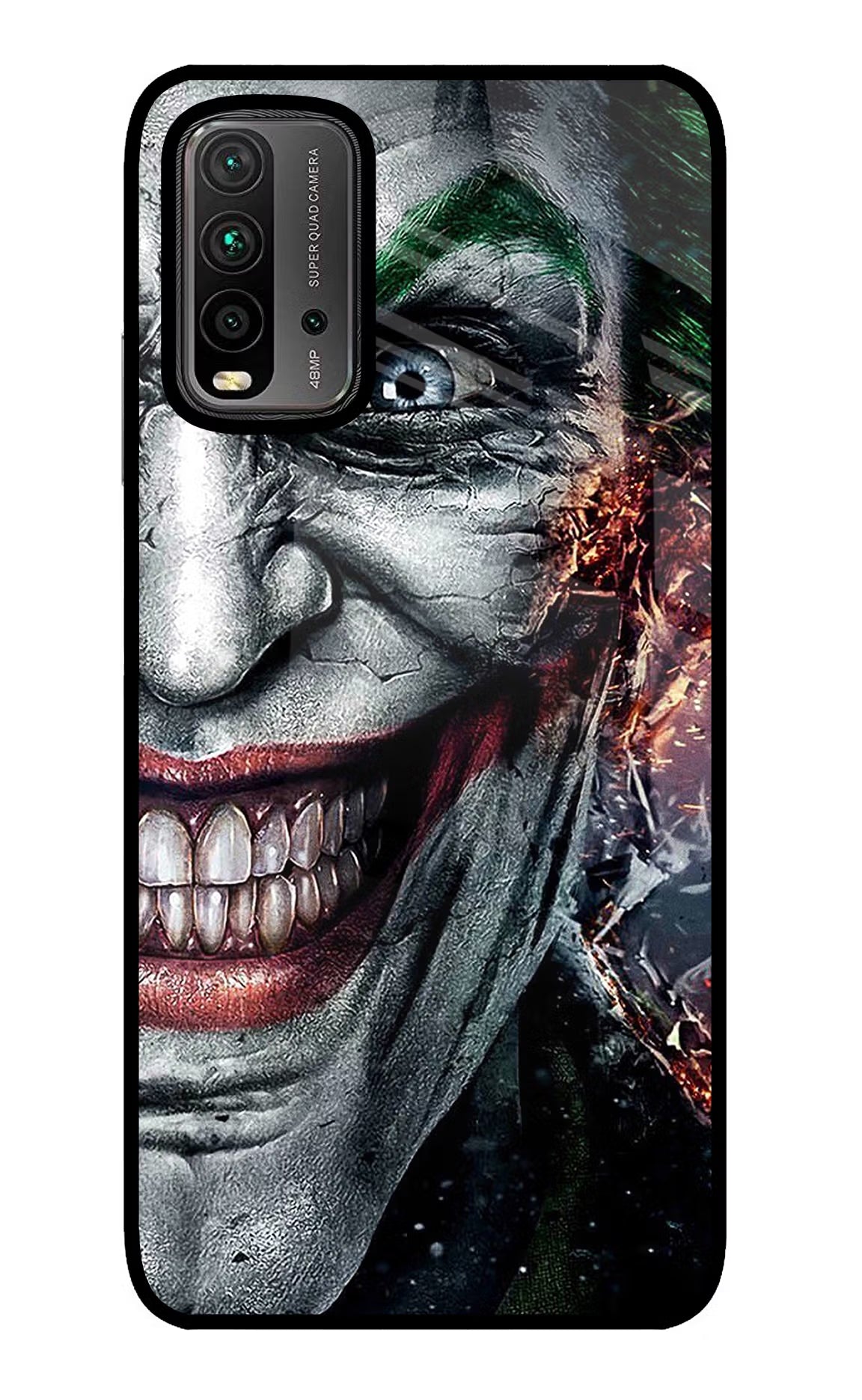 Joker Cam Redmi 9 Power Glass Case - Joker Cam Redmi 9 Power Glass Case Joker Cam Redmi 9 Power Glass Case