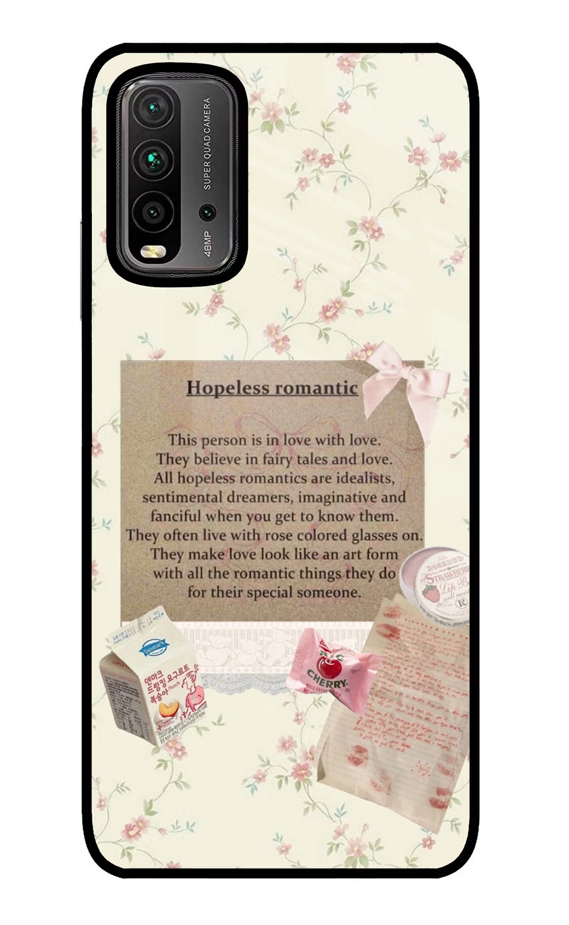 Hopeless Romantic Redmi 9 Power Glass Case - Hopeless Romantic Redmi 9 Power Glass Case Hopeless Romantic Redmi 9 Power Glass Case