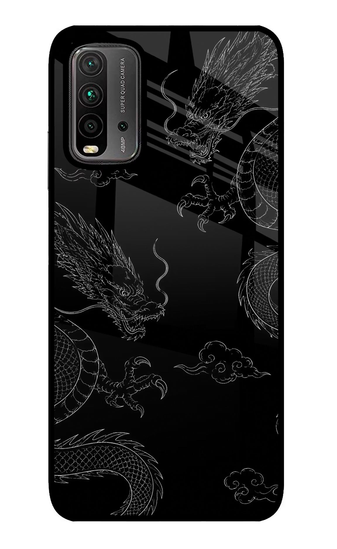 Twin Dragons Redmi 9 Power Glass Case - Twin Dragons Redmi 9 Power Glass Case Twin Dragons Redmi 9 Power Glass Case