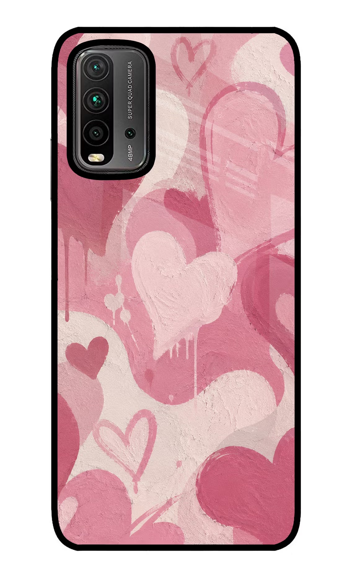 Hearty case Redmi 9 Power Glass Case - Hearty case Redmi 9 Power Glass Case Hearty case Redmi 9 Power Glass Case