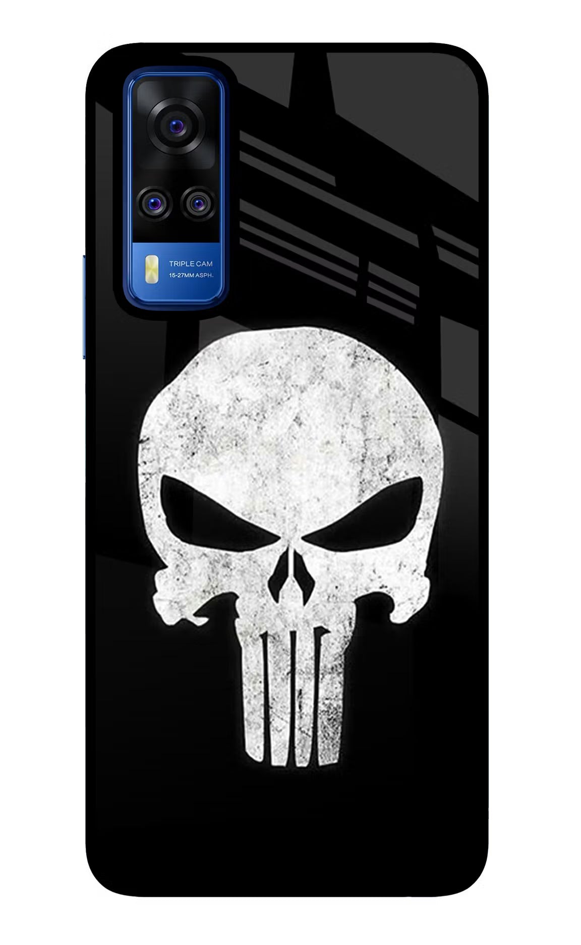 Punisher Skull Vivo Y51A/Y51 2020 Glass Case - Punisher Skull Vivo Y51A/Y51 2020 Glass Case Punisher Skull Vivo Y51A/Y51 2020 Glass Case