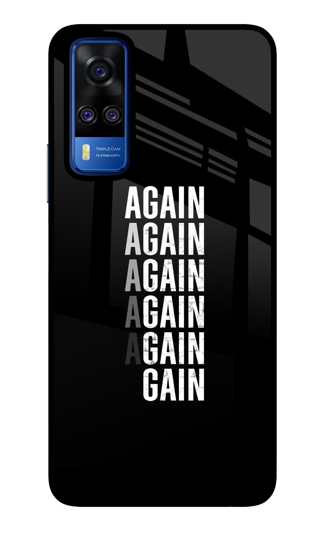 Again Again Gain Vivo Y51A/Y51 2020 Glass Case - Again Again Gain Vivo Y51A/Y51 2020 Glass Case Again Again Gain Vivo Y51A/Y51 2020 Glass Case