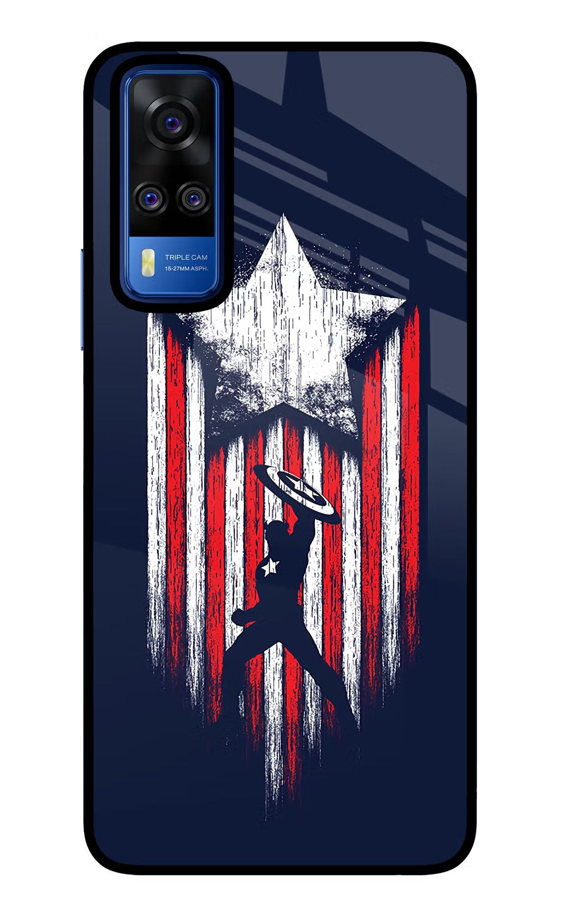 Captain America Marvel Art Vivo Y51A/Y51 2020 Glass Case - Captain America Marvel Art Vivo Y51A/Y51 2020 Glass Case Captain America Marvel Art Vivo Y51A/Y51 2020 Glass Case