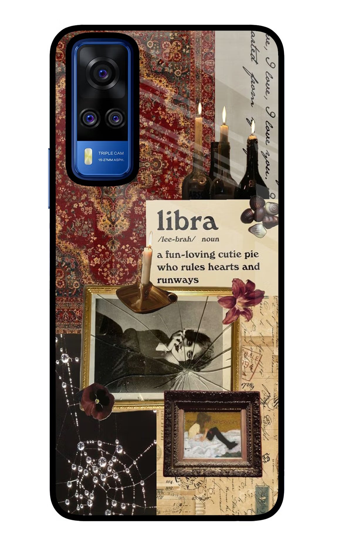 Libra Zodiac Vivo Y51A/Y51 2020 Glass Case - Libra Zodiac Vivo Y51A/Y51 2020 Glass Case Libra Zodiac Vivo Y51A/Y51 2020 Glass Case