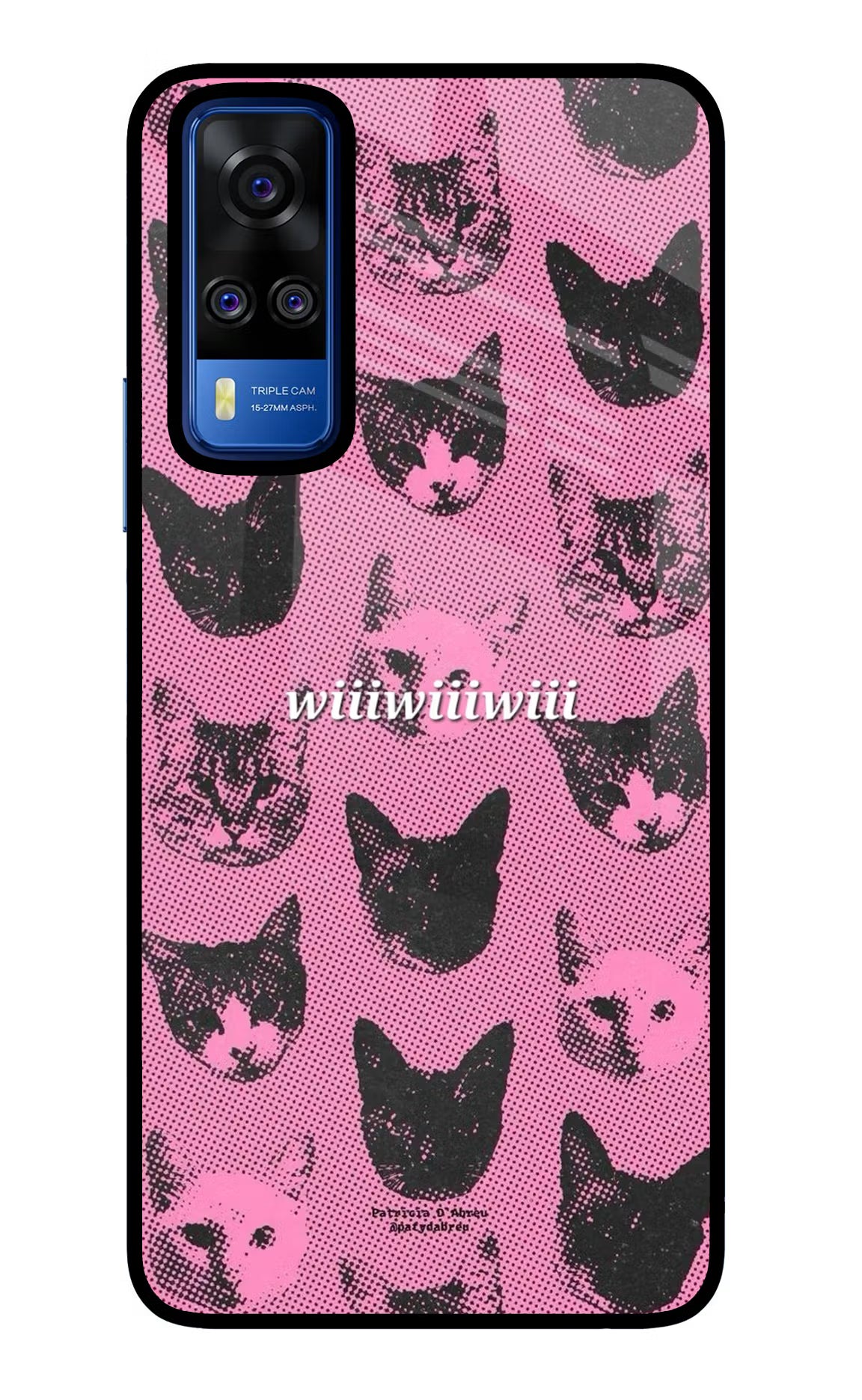 Pink Cats Vivo Y51A/Y51 2020 Glass Case - Pink Cats Vivo Y51A/Y51 2020 Glass Case Pink Cats Vivo Y51A/Y51 2020 Glass Case