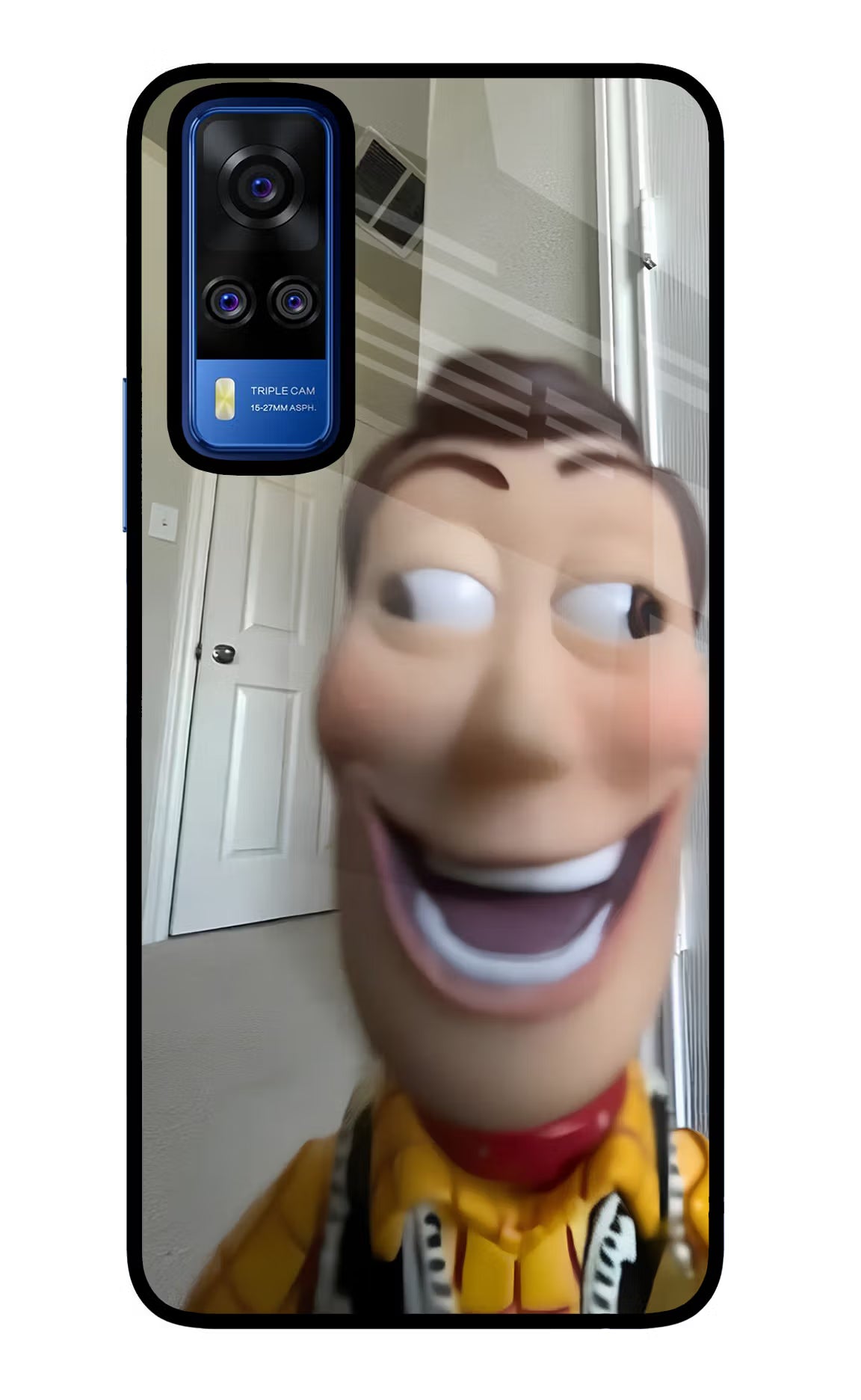 Side Eye Woody Vivo Y51A/Y51 2020 Glass Case - Side Eye Woody Vivo Y51A/Y51 2020 Glass Case Side Eye Woody Vivo Y51A/Y51 2020 Glass Case