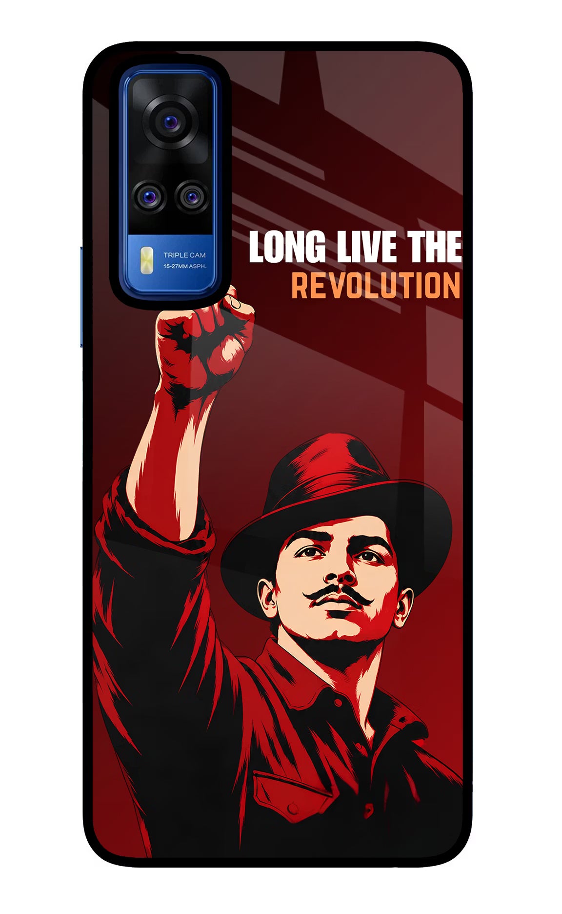 Bhagat Singh Revolution Vivo Y51A/Y51 2020 Glass Case - Bhagat Singh Revolution Vivo Y51A/Y51 2020 Glass Case Bhagat Singh Revolution Vivo Y51A/Y51 2020 Glass Case
