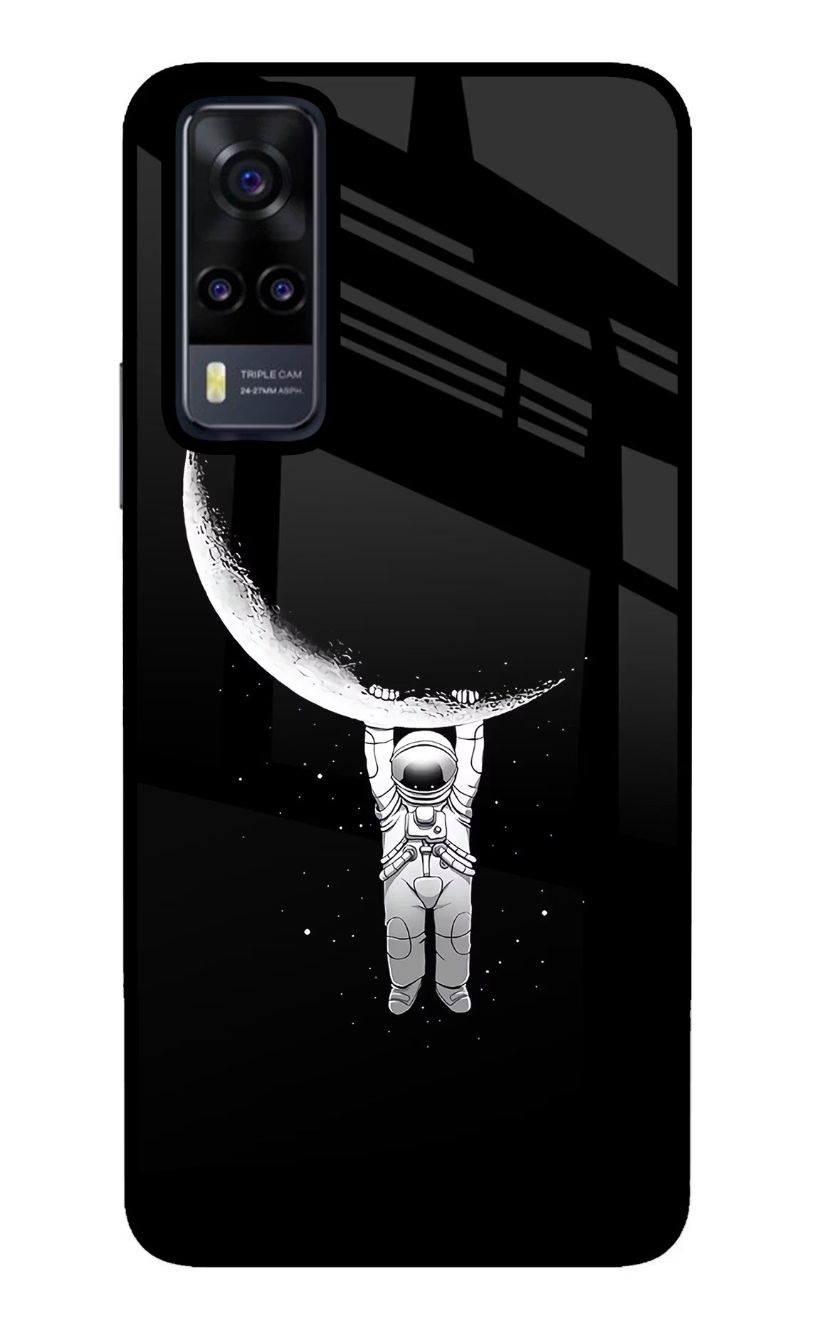 Moon Space Vivo Y31 Glass Case - Moon Space Vivo Y31 Glass Case Moon Space Vivo Y31 Glass Case