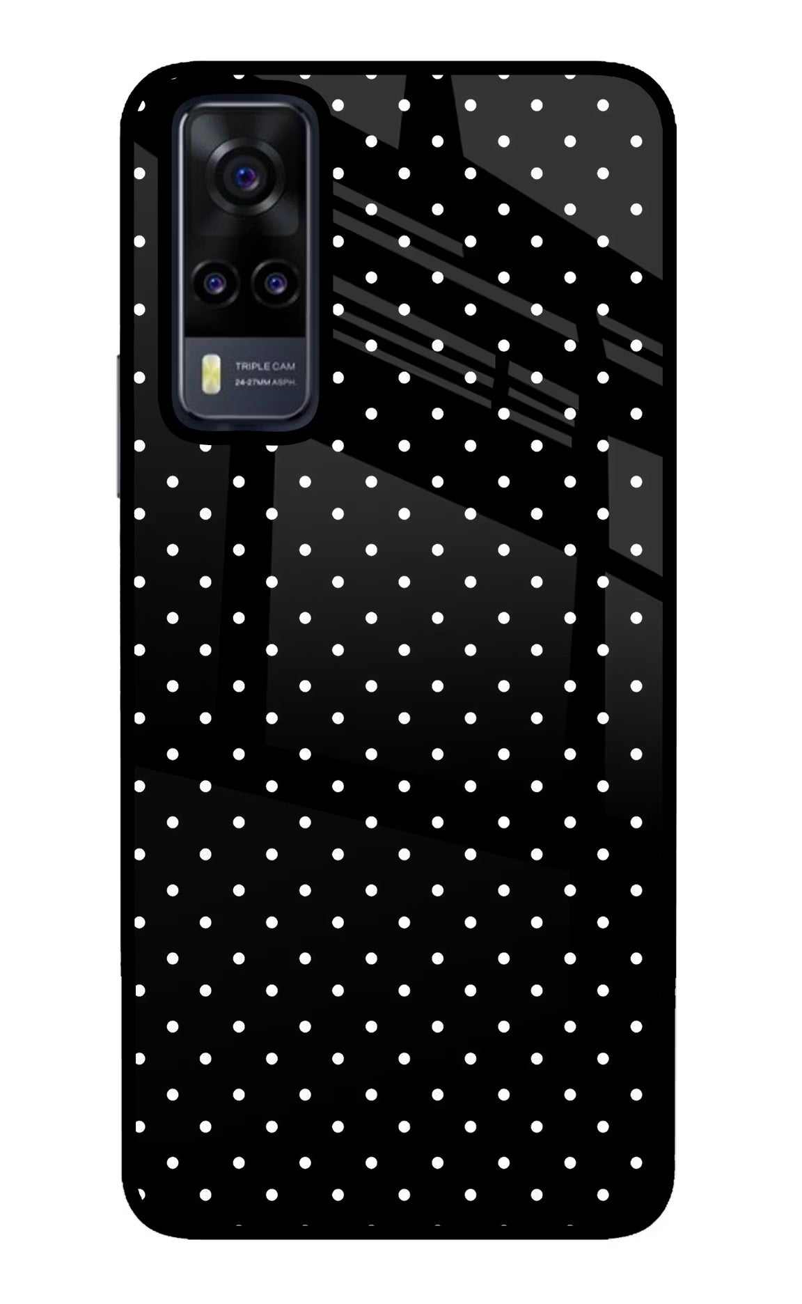 White Dots Vivo Y31 Glass Case - White Dots Vivo Y31 Glass Case White Dots Vivo Y31 Glass Case