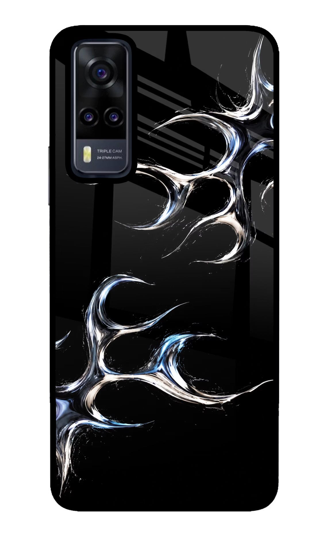 Chrome Tribal Vivo Y31 Glass Case - Chrome Tribal Vivo Y31 Glass Case Chrome Tribal Vivo Y31 Glass Case