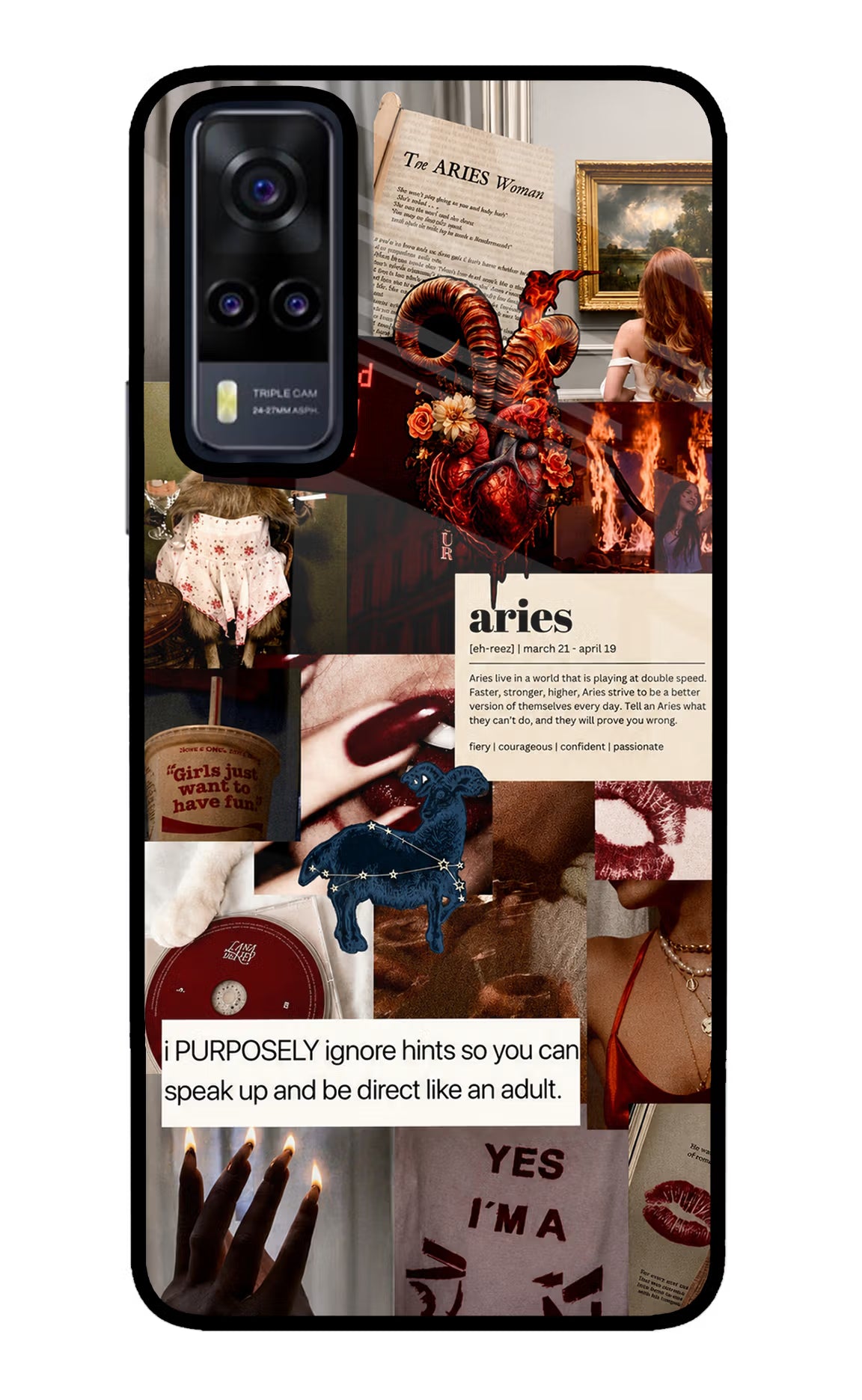 Zodiac Aries Vivo Y31 Glass Case - Zodiac Aries Vivo Y31 Glass Case Zodiac Aries Vivo Y31 Glass Case