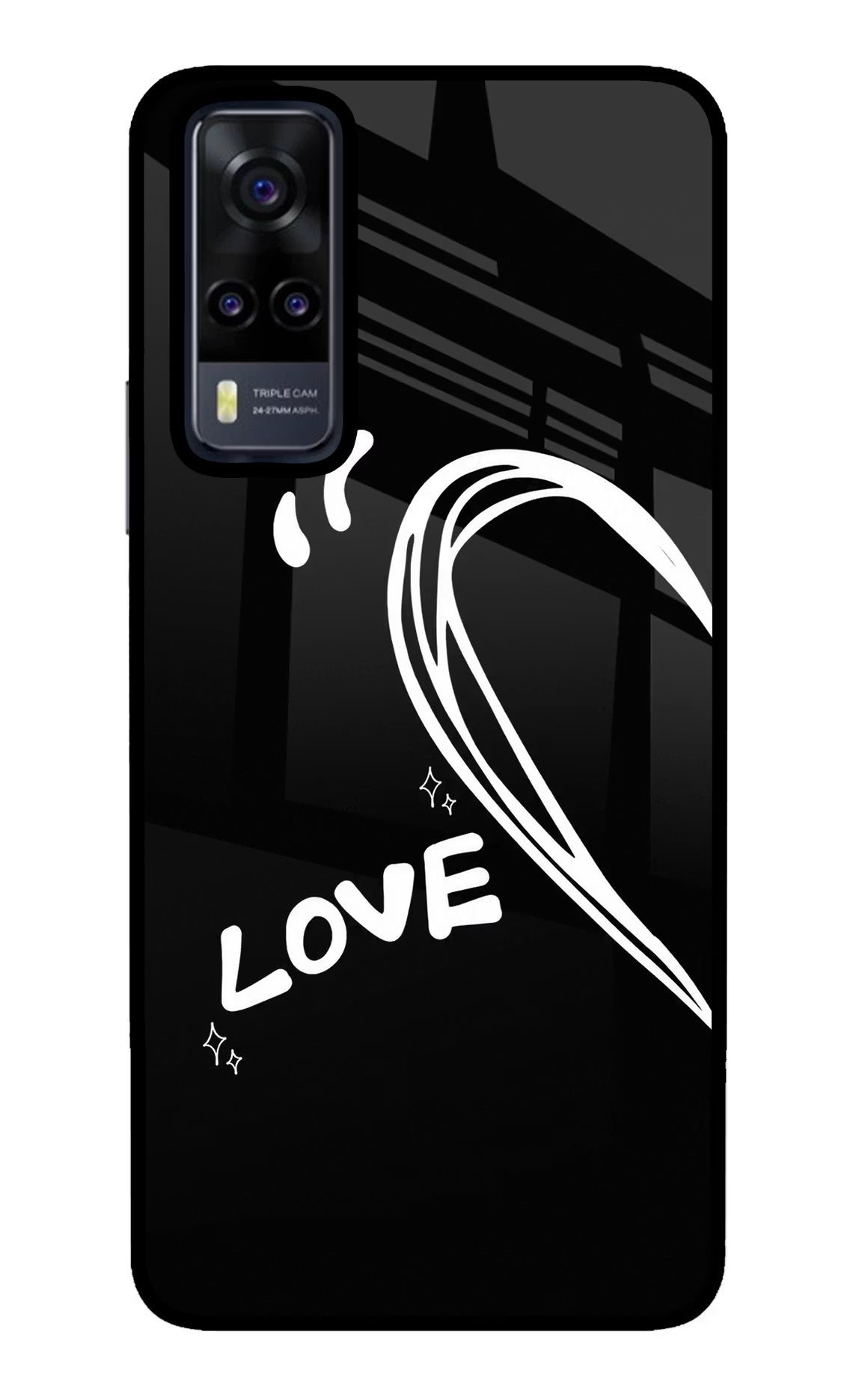 Love Line Vivo Y31 Glass Case - Love Line Vivo Y31 Glass Case Love Line Vivo Y31 Glass Case