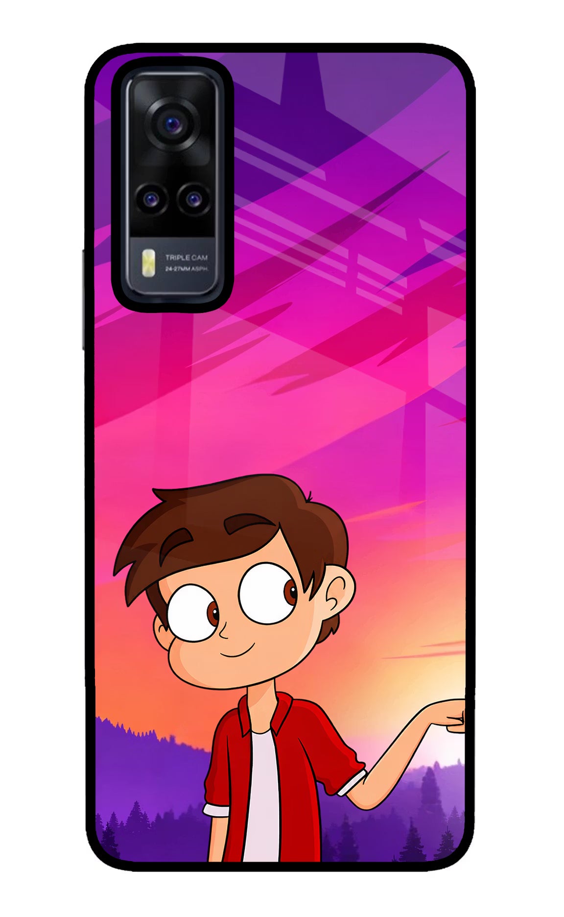 Marco Sunset Vivo Y31 Glass Case - Marco Sunset Vivo Y31 Glass Case Marco Sunset Vivo Y31 Glass Case