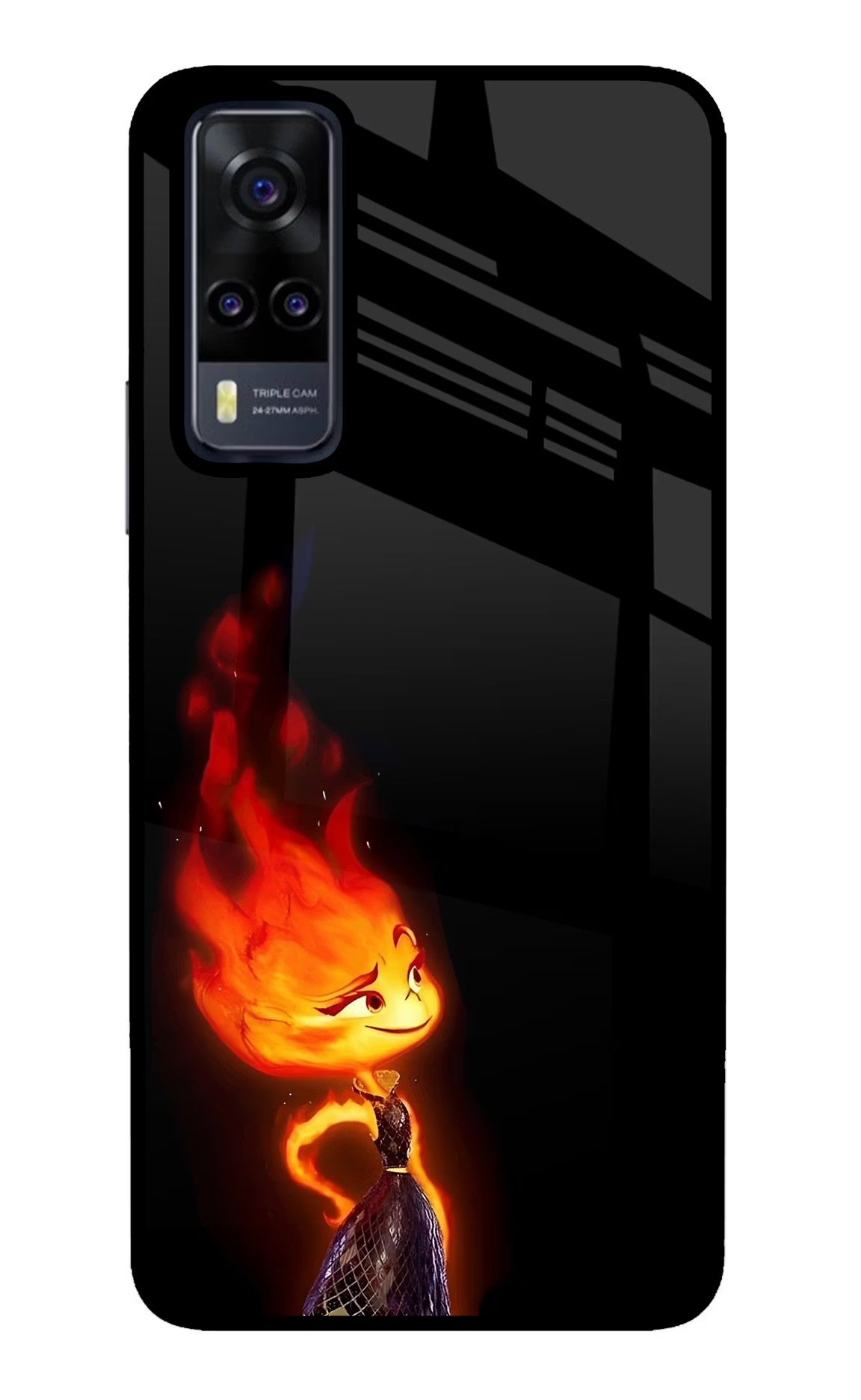 Ember Flame Vivo Y31 Glass Case - Ember Flame Vivo Y31 Glass Case Ember Flame Vivo Y31 Glass Case
